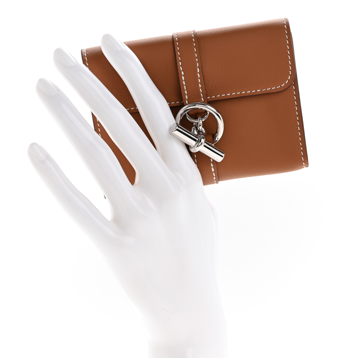 HERMES Swift Glenan Compact Wallet Gold 1610979 | FASHIONPHILE
