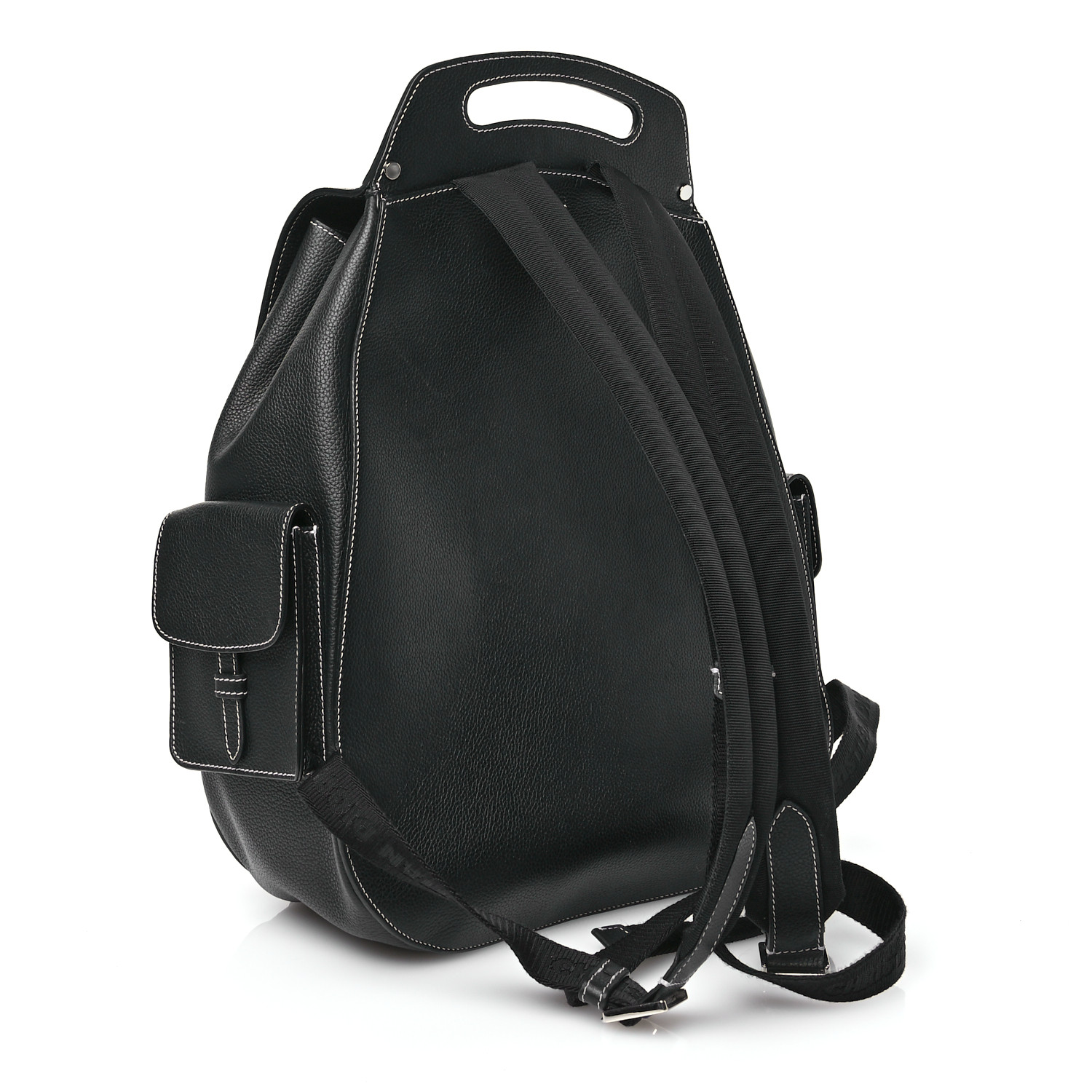 【無料郵送/関税込/正規品】 Dior Gallop Backpack Black Graine CHRISTIAN DIOR Grained Calfskin Maxi Gallop Backpack Black