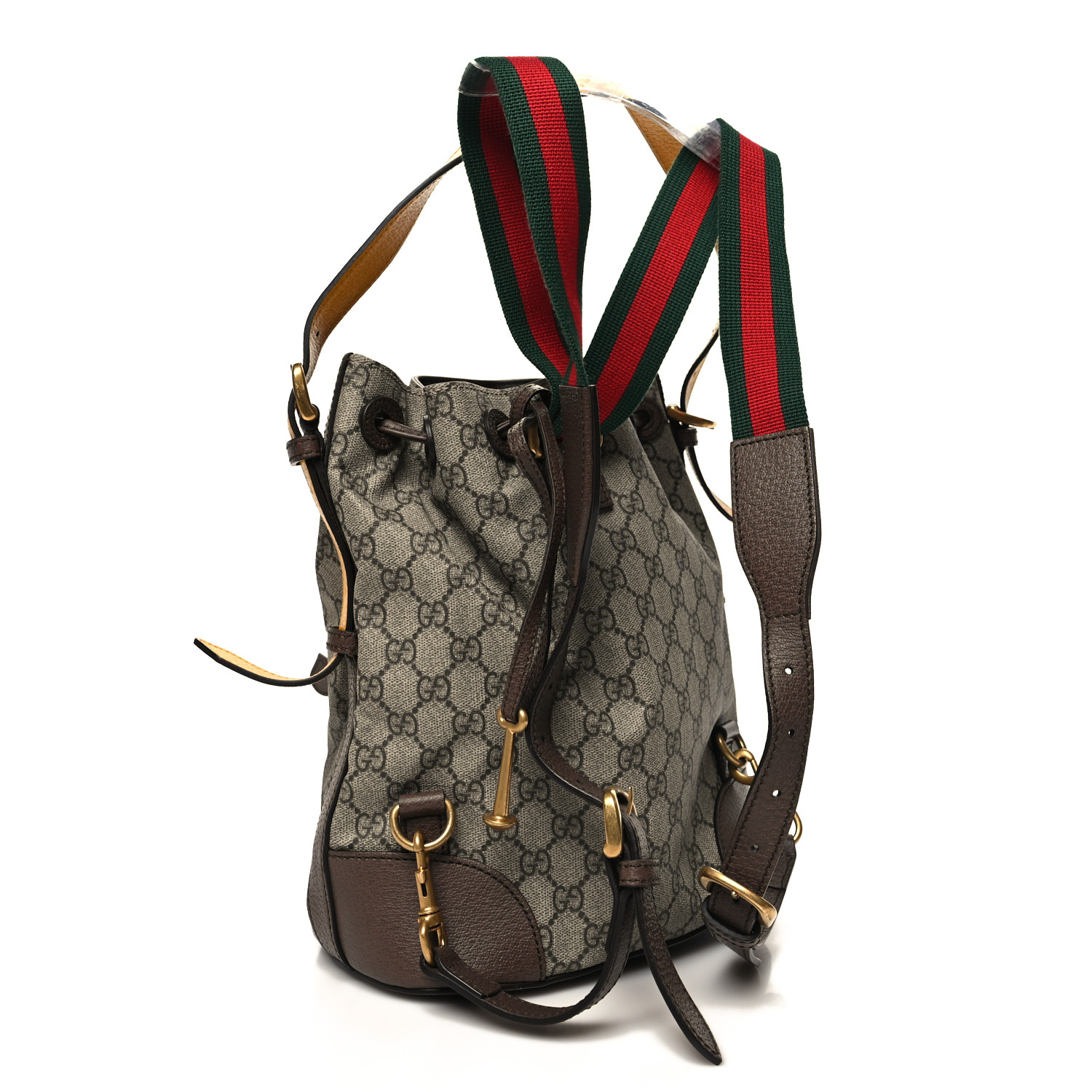 GUCCI GG Supreme Monogram Neo Vintage Drawstring Bucket