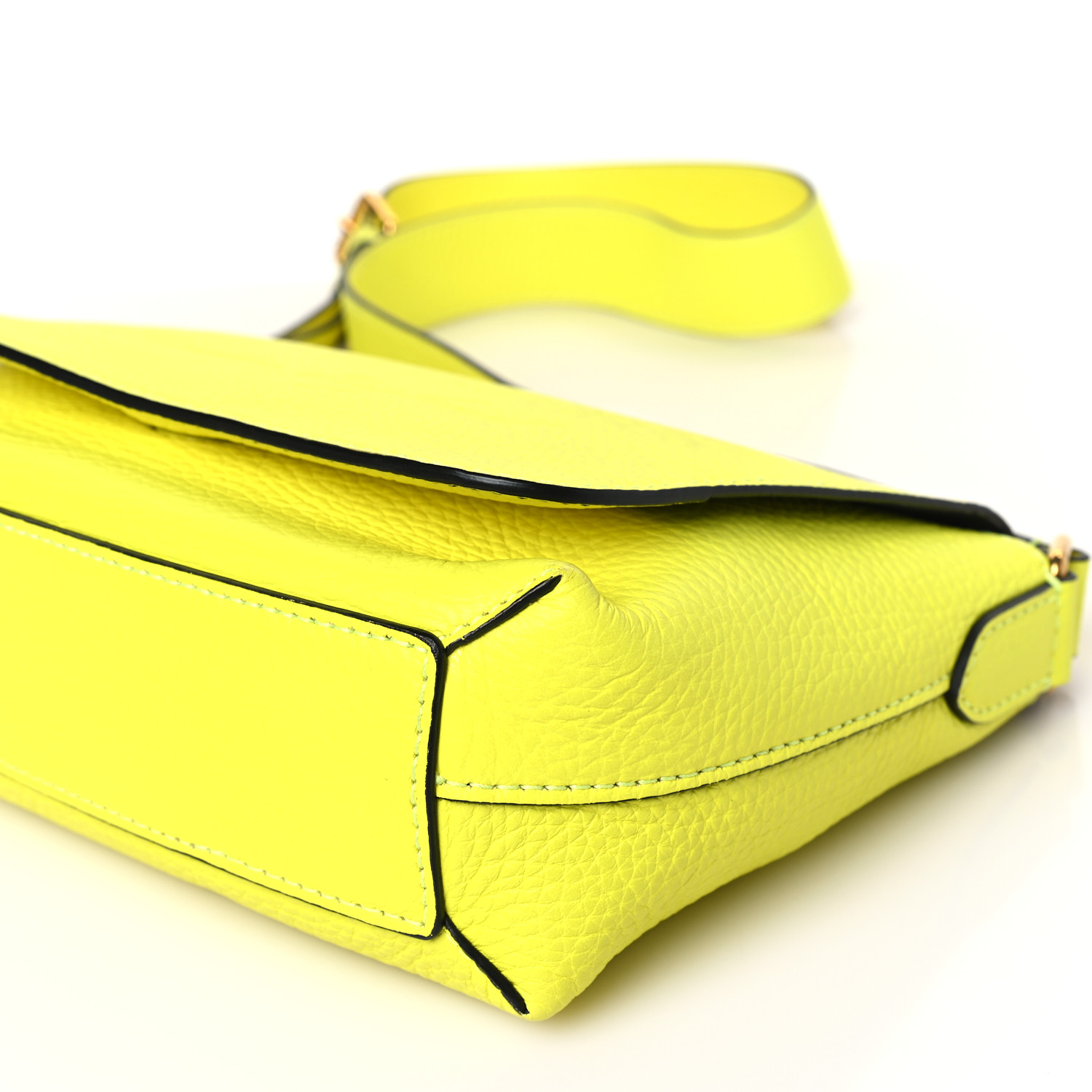 BURBERRY Signature Grain Small Burleigh Crossbody Bag Neon