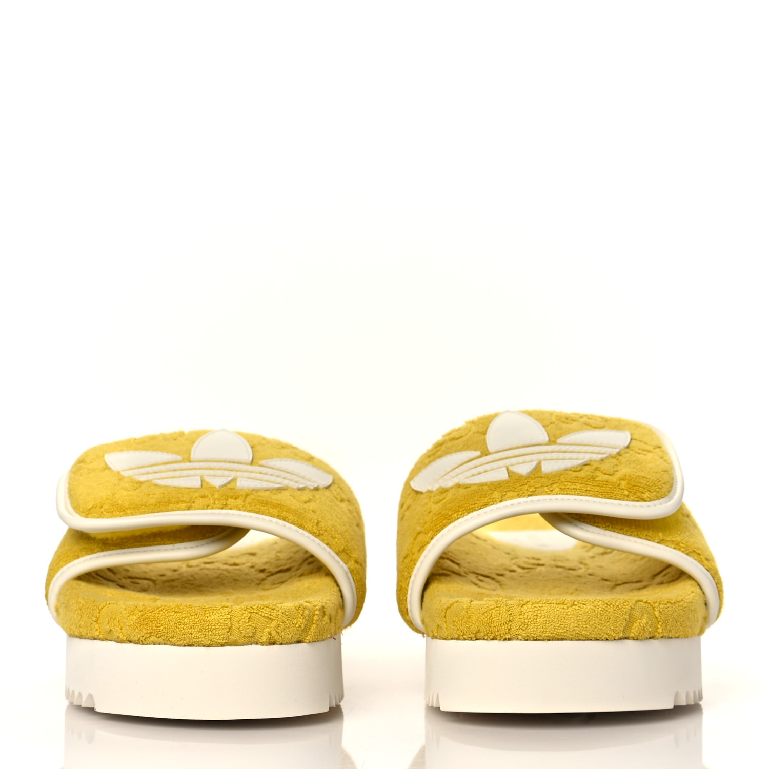 Gucci xadidas【GG Platform Sandal Yellow 】コットンサンダル Gucci X Adidas Yellow Terry Cloth GG Monogram Platform