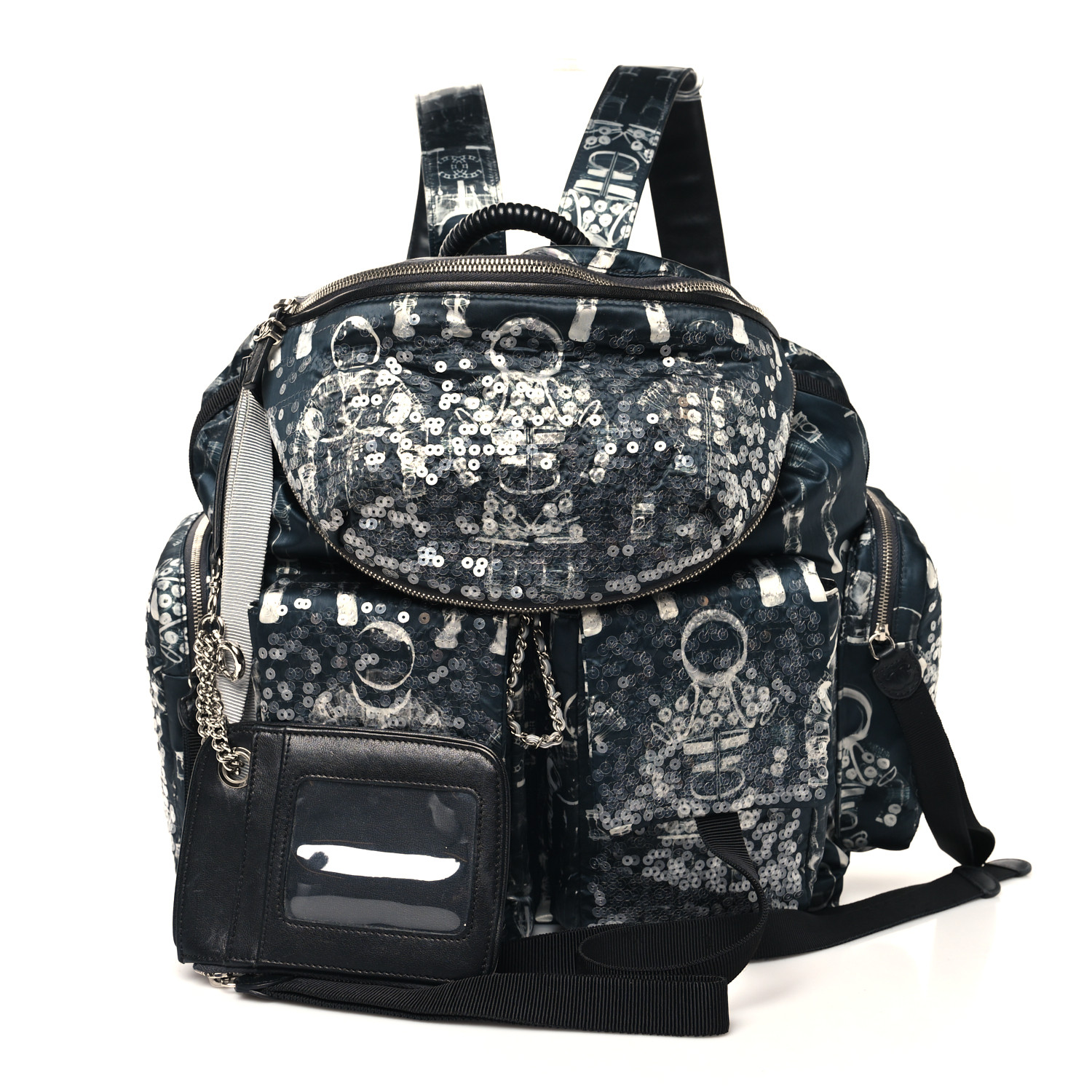 CHANEL リュック CHANEL Sequin Nylon Lambskin Astronaut Essentials Backpack