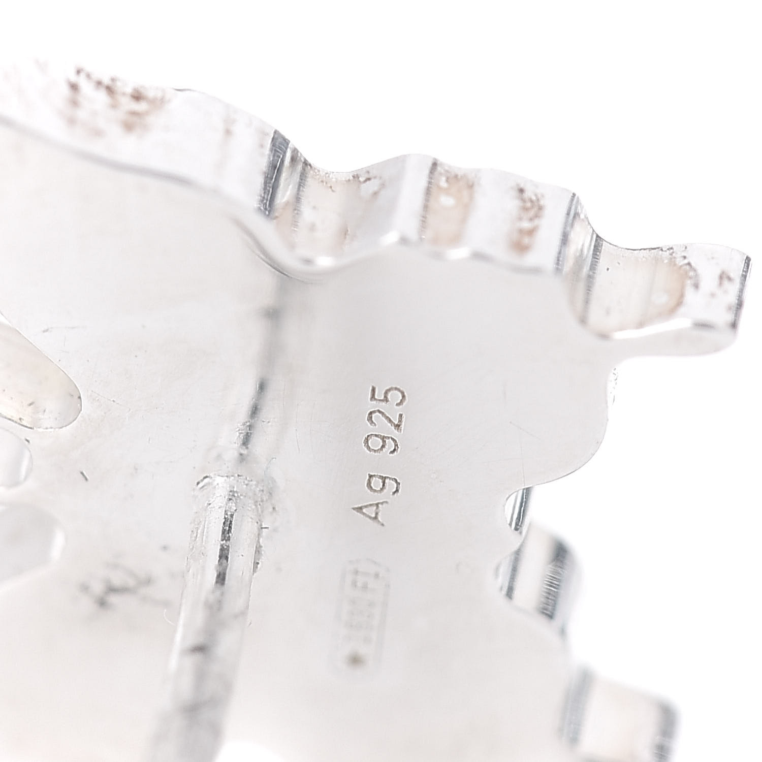 GUCCI★素敵！STERLING SILVER LOGO BUTTERFLY STUD Earrings 🆕️ Authentic GUCCI .925 STERLING SILVER LOGO BUTTERFLY