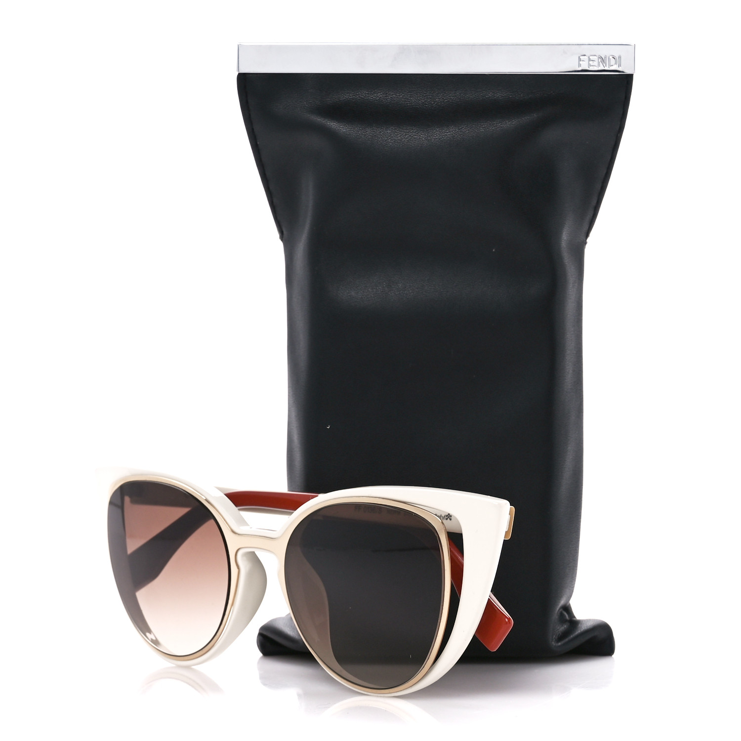 【激レア】FENDI sunglasses フェンディサングラス FF 0121 FENDI Cat Eye Paradeyes Sunglasses FF 0136/S White Red