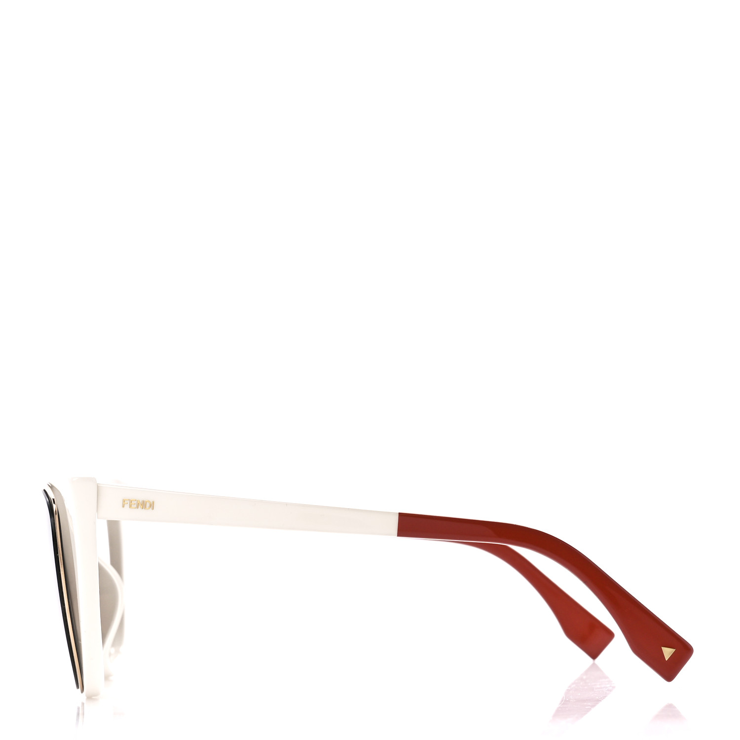 FENDI Waves サングラスFF0248S White Red FENDI Waves FF0248S White Red Stripe Mirrored Sunglasses