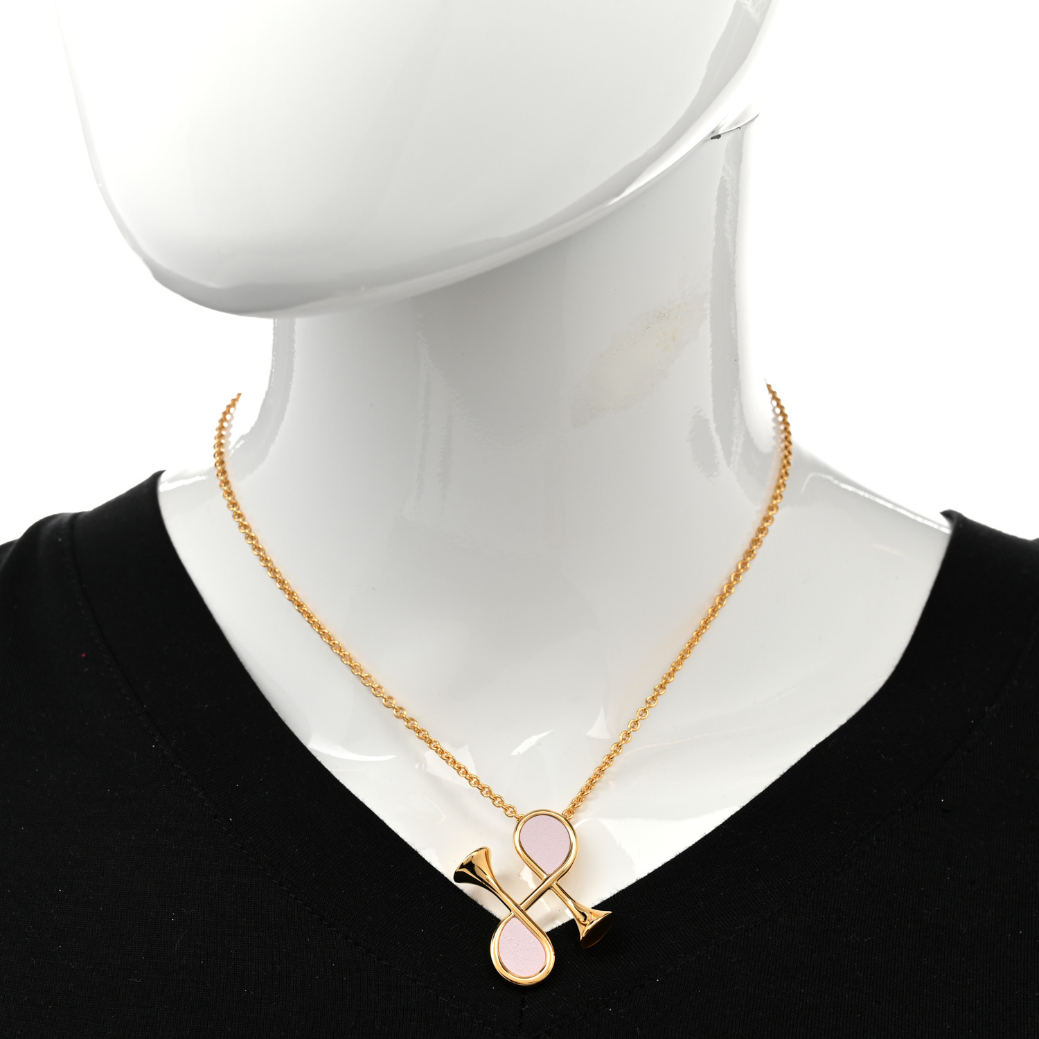 【HERMES】Pendentif Cor H ネックレス HERMES ペンダント Cor H pendant《コルH》直営店ラッピング