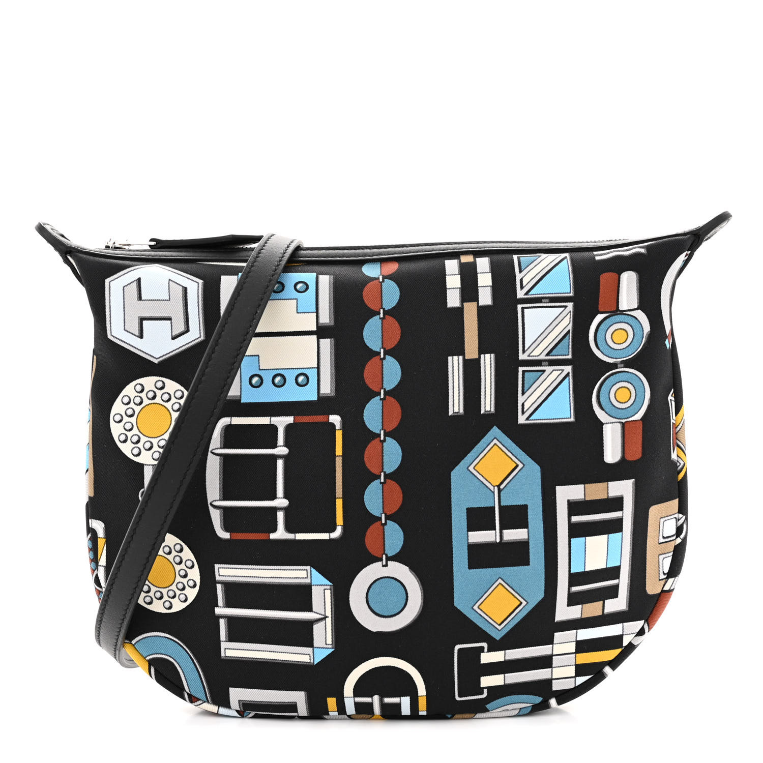 【Bleu Marine / Craie / Noir】HERMES Sursoie To Go バッグ HERMES Silk Sursoie To Go Pouch Bleu Marine Craie Noir