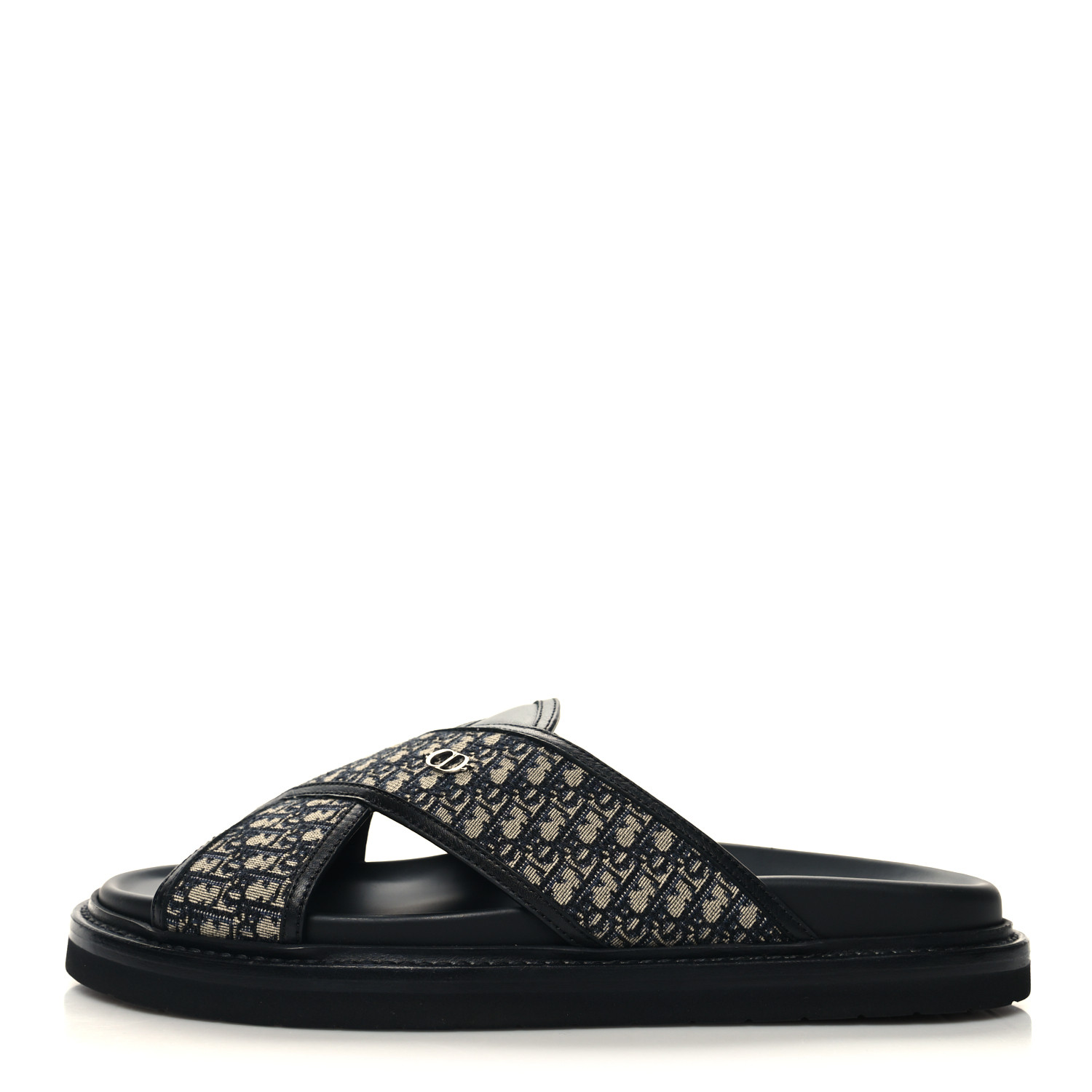 CHRISTIAN DIOR Oblique Mens Aqua Sandal 41 Blue 1430223