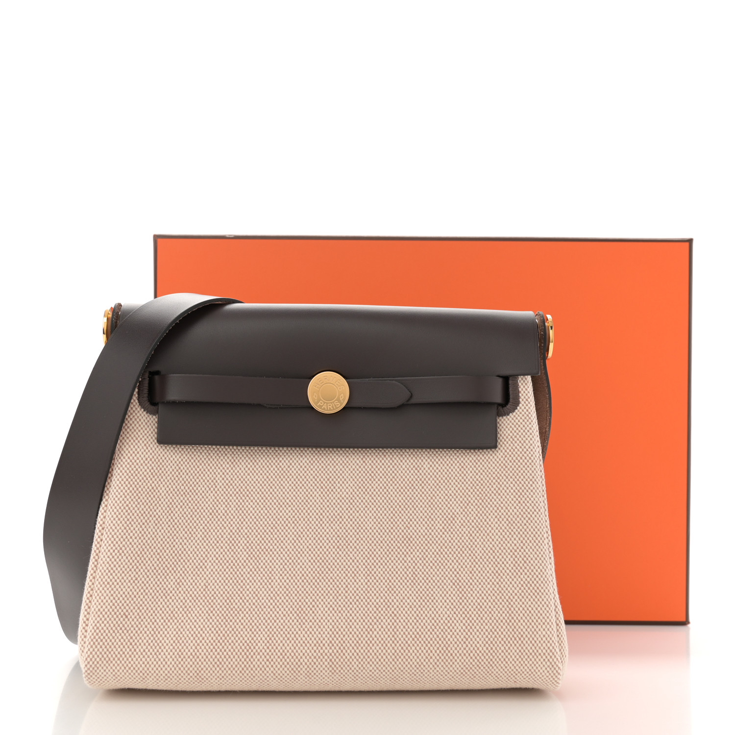 HERMES◆ Herbag a dos Zip retourne Ecru/Beige◆ Hermes Herbag a Dos Zip Retourné Backpack | Bragmybag