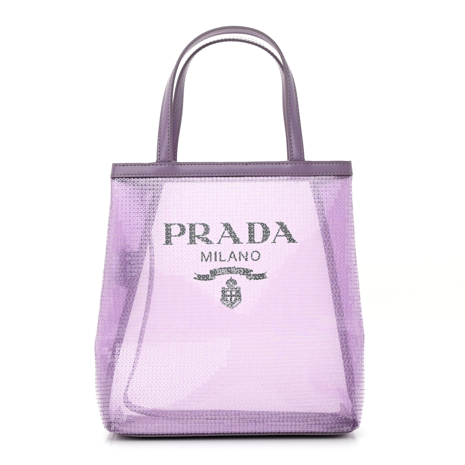 PRADA Sequin Mesh Small Tote Bag Lilium 1475324 | FASHIONPHILE