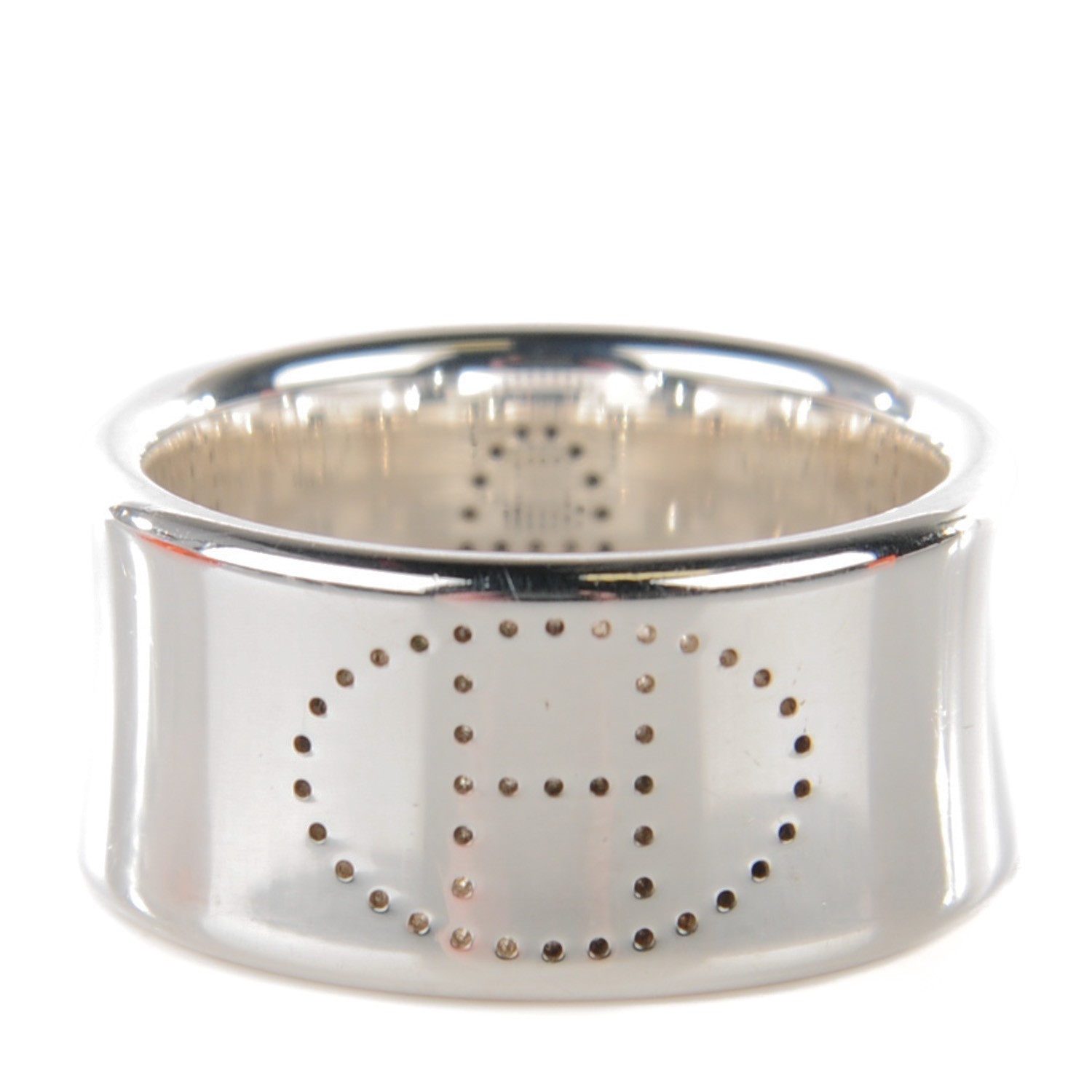 希少 Hermès / Eclipse Ruban GM ring size59 HERMES Sterling Silver GM Eclipse Ruban Ring 59 8.75 114562