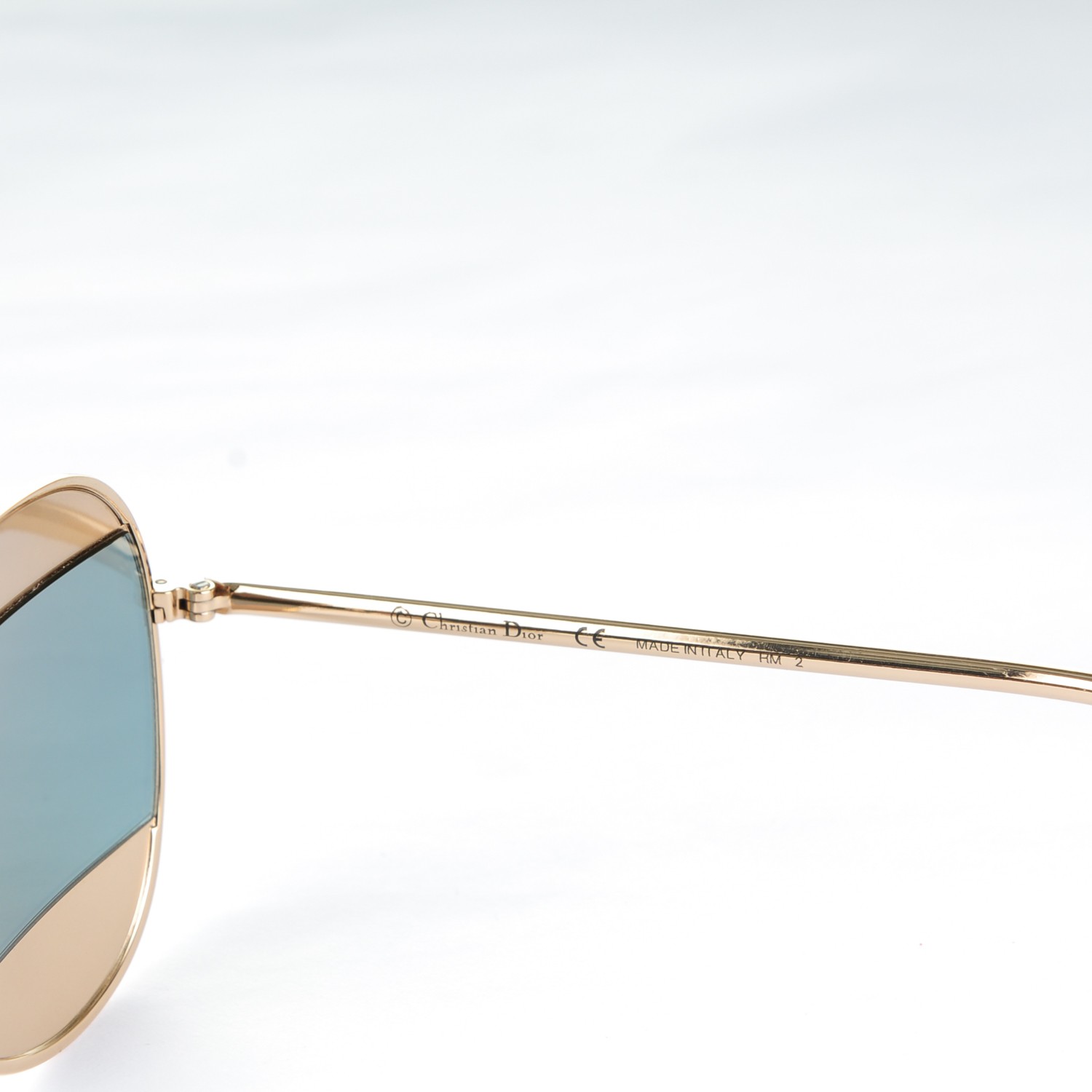 CHRISTIAN DIOR Split 1 Aviator Sunglasses Rose Gold 169772