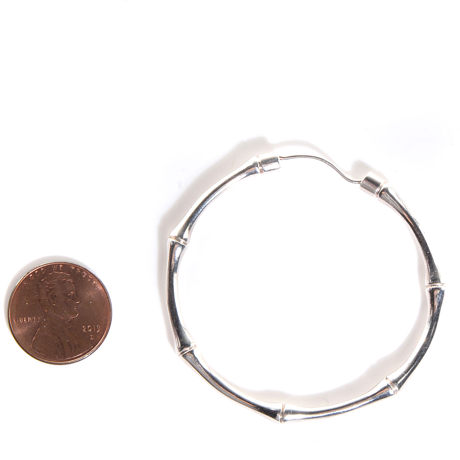 ピアス GUCCI Bamboo earrings Gucci Sterling Silver Bamboo Hoop Earrings | Bloomingdale's