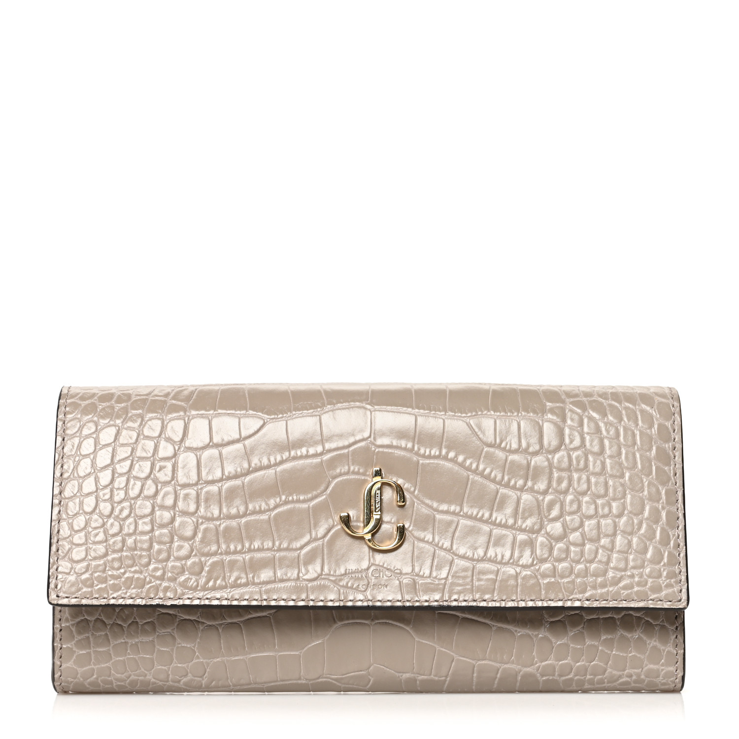 jimmy choo JCロゴ croc wallet jimmy choo JCロゴ croc wallet