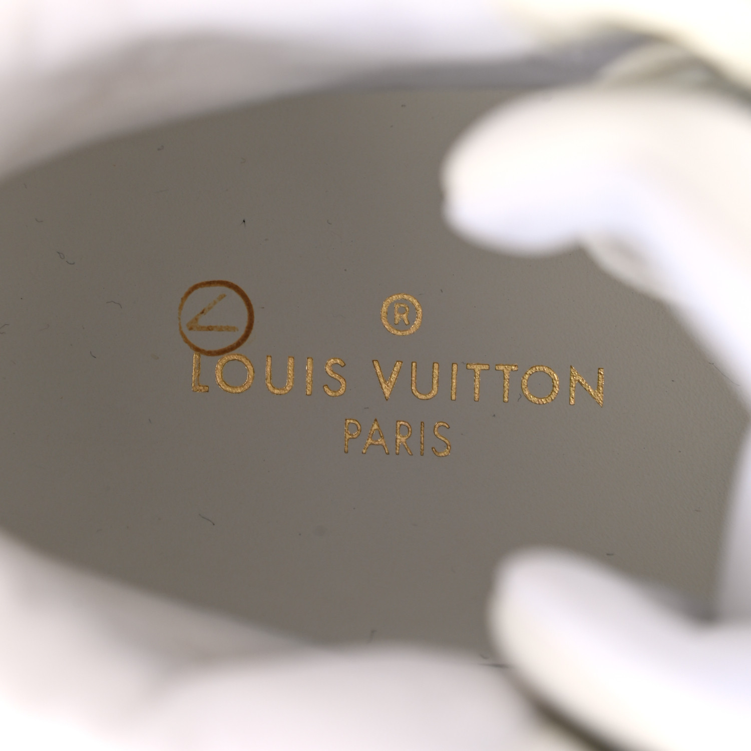 檸檬 LOUIS VUITTON Metallic Calfskin Embossed Monogram Boombox