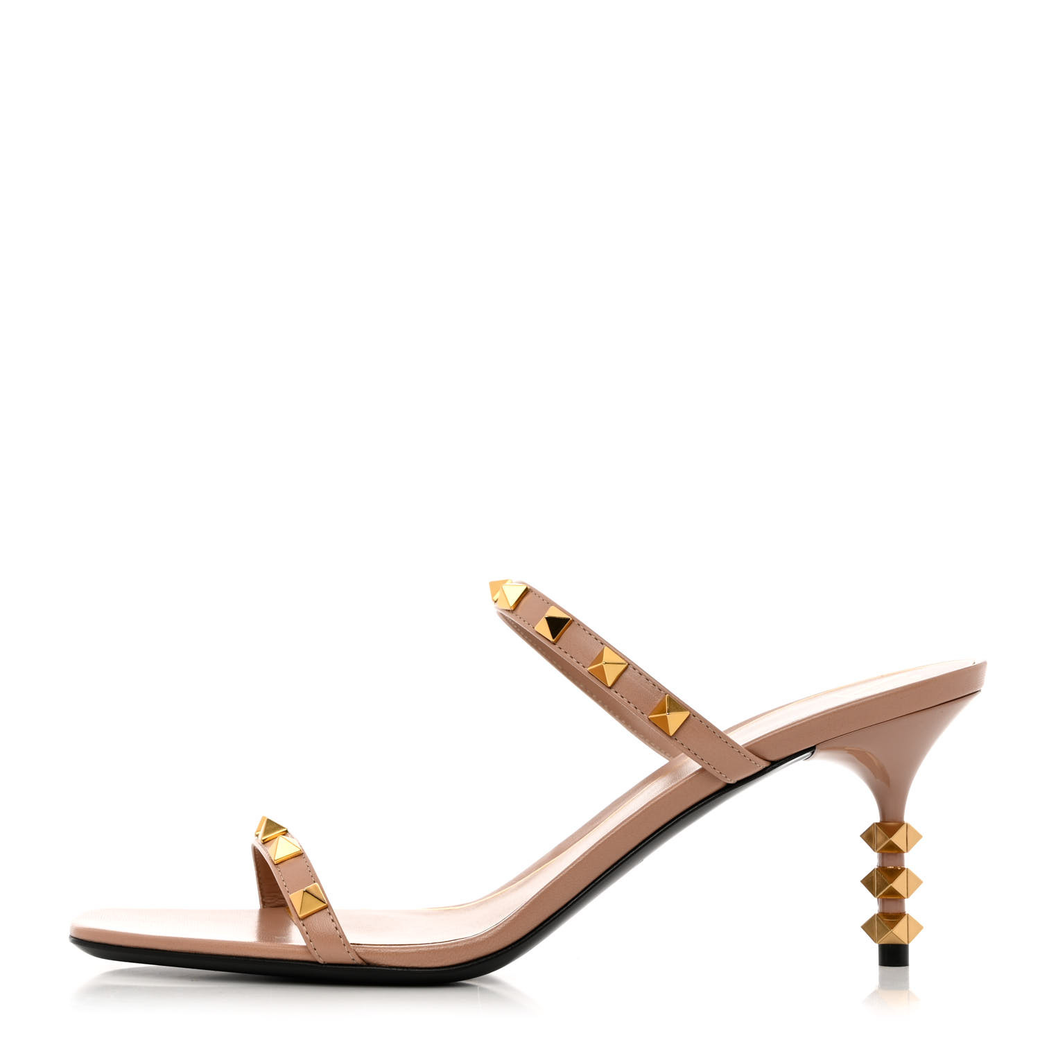 VIP【関税送料無料】希少 Valentino Garavani Studshield Sandal VALENTINO GARAVANI Goatskin Rockstud Sculpted Heel 70mm
