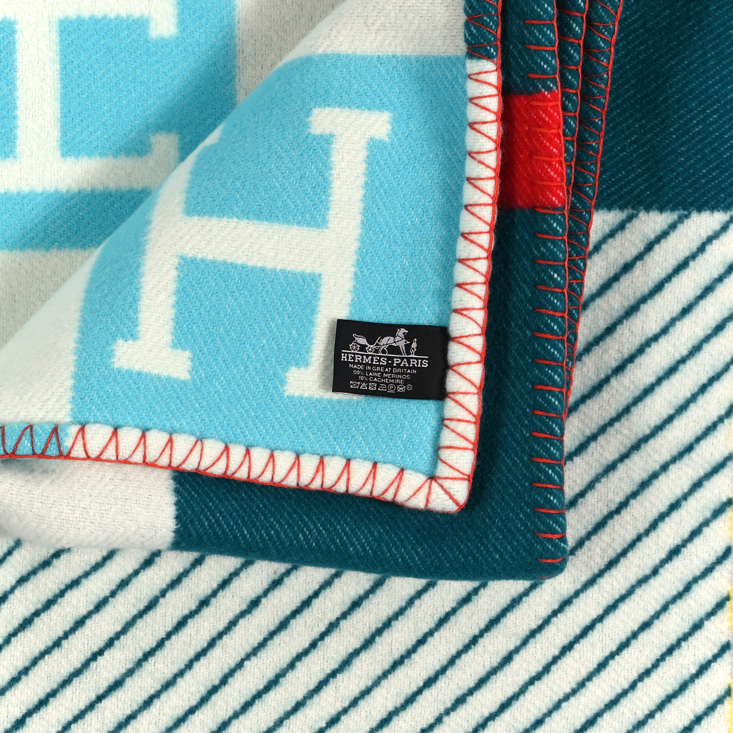 HERMES-PARIS Hロゴブランケット HERMES-PARIS Hロゴブランケット HERMES-PARIS Hロゴ