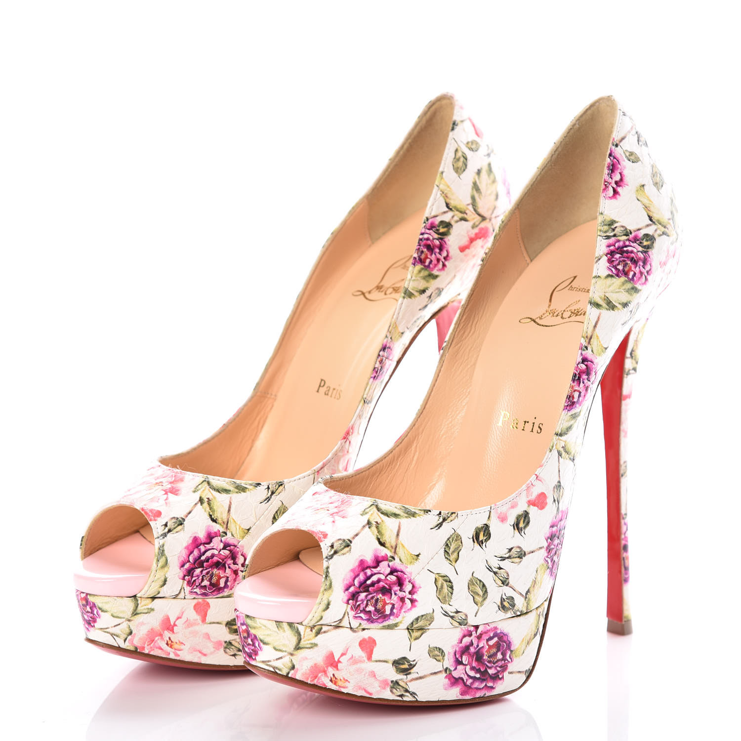 靴 FETISH PEEP 150 GLIT SUNSET/NAPPA A FETISH PEEP 150 GLIT SUNSET/NAPPA A（CHRISTIAN LOUBOUTIN