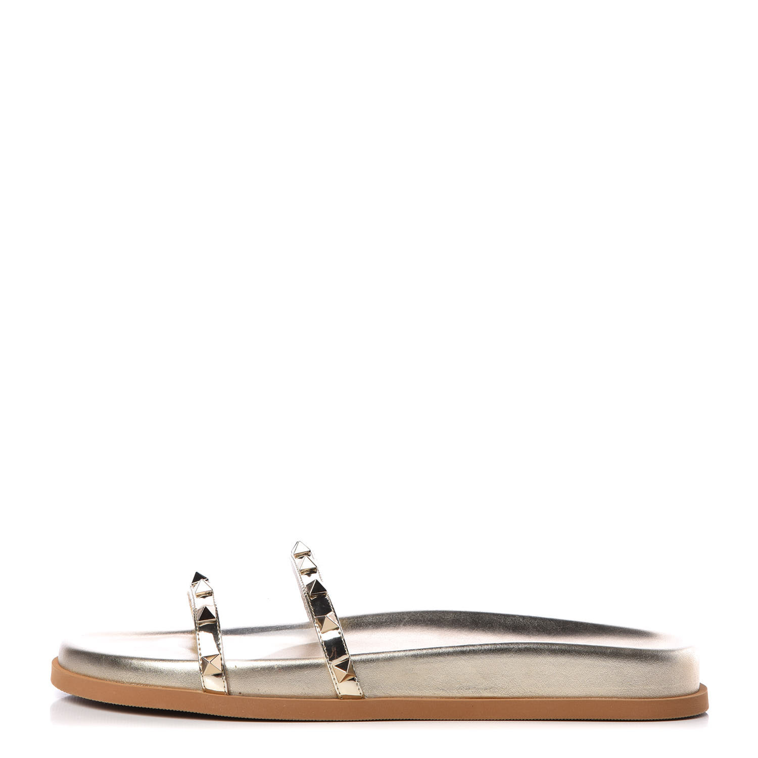 サンダル・ミュール VALENTINO SLIPPER (6W2S0C49MAX D2K) VALENTINO GARAVANI White Leather Studs Slippers (VALENTINO