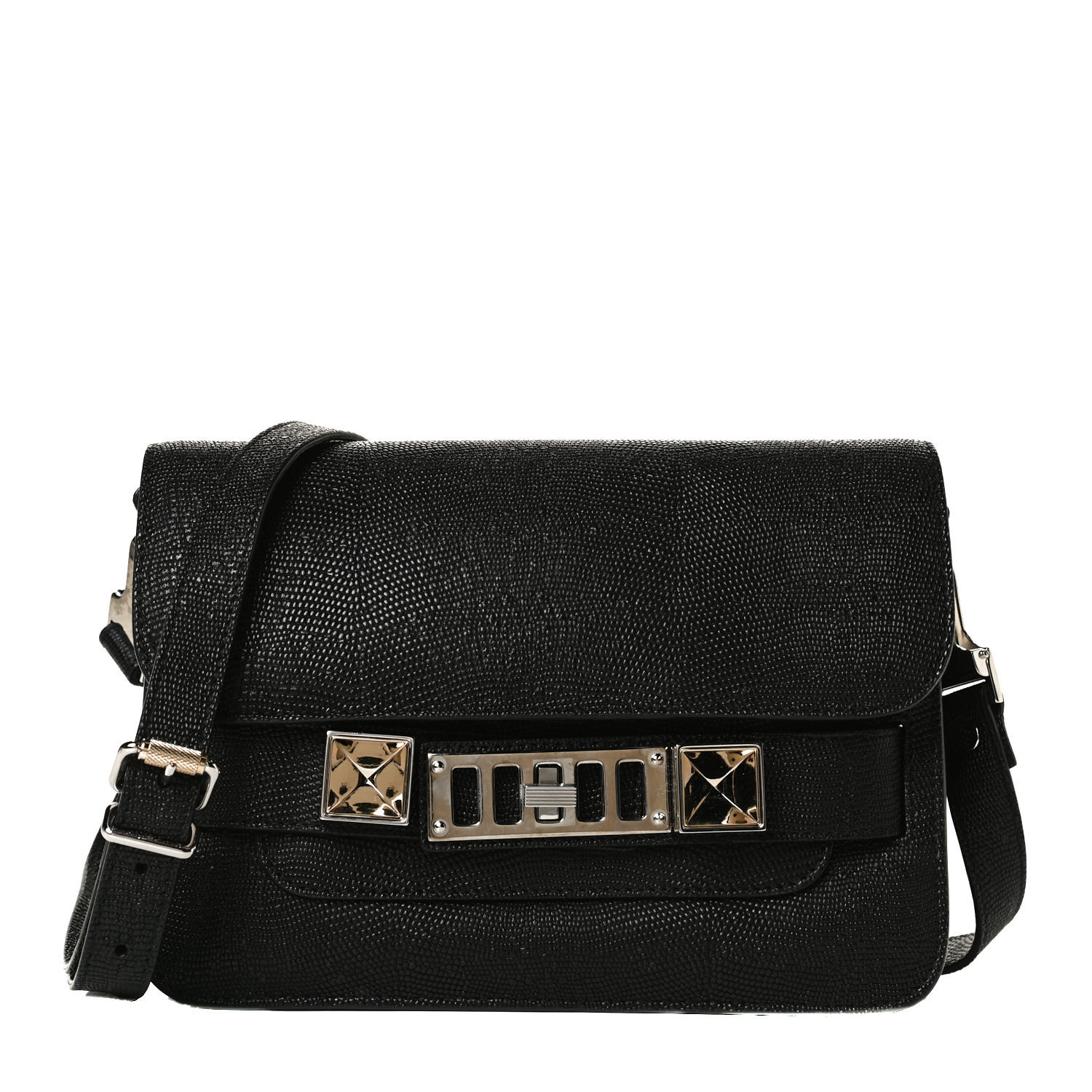 PROENZA SCHOULER Calfskin Lizard Embossed Mini PS11 Classic