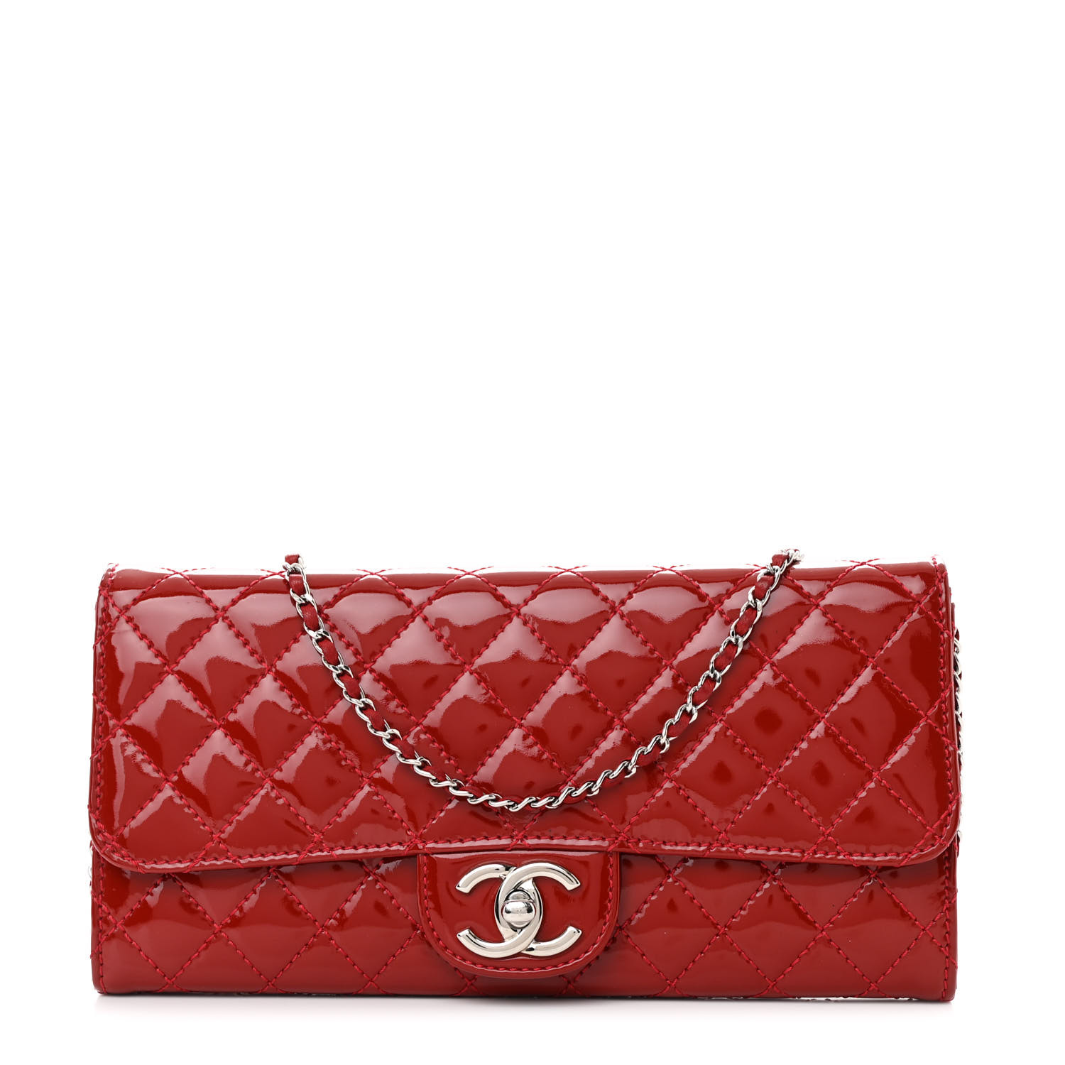 Chanel Red Leather Crossbody Flap Bag - Vintage Lux