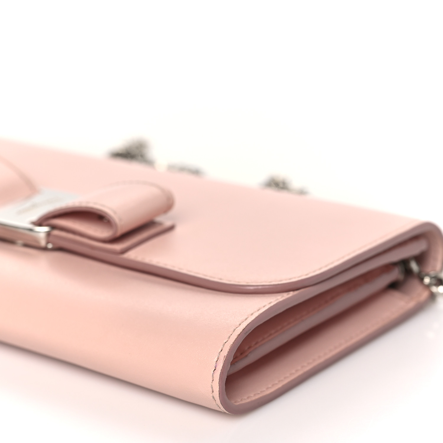 Salvatore Ferragamo★素敵！Vara Blush Leather Wallet Bag Ferragamo Vara Bow pink wallet clutch - Pink - Women