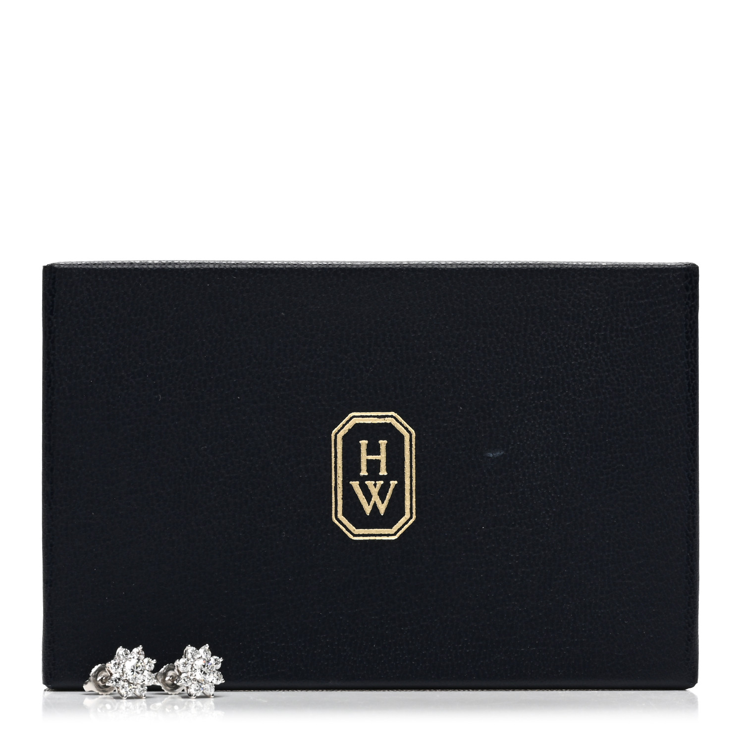 HARRY WINSTON Platinum Diamond Petite Sunflower Earrings