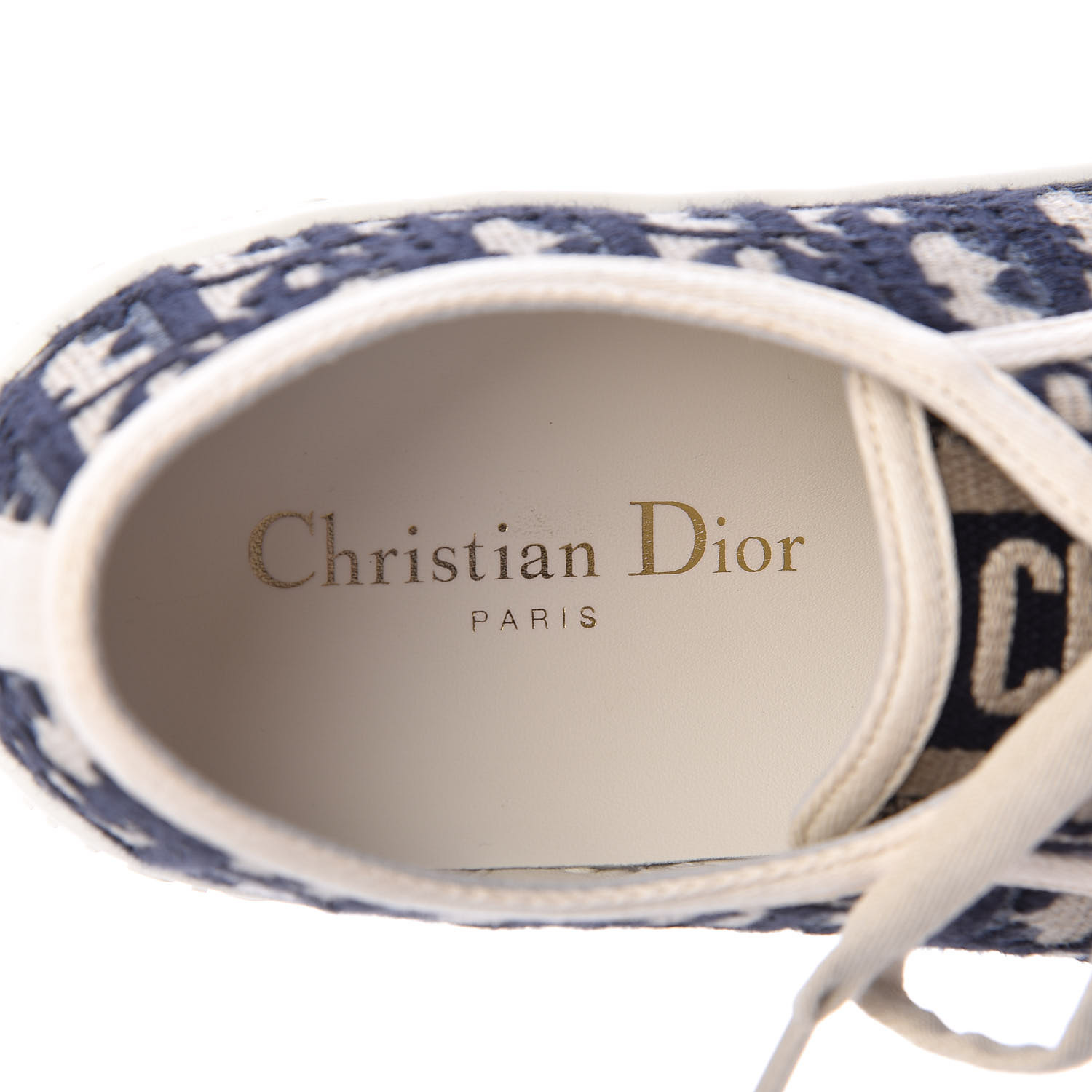 CHRISTIAN DIOR Canvas Oblique Walk'N'Dior Low Top Sneakers