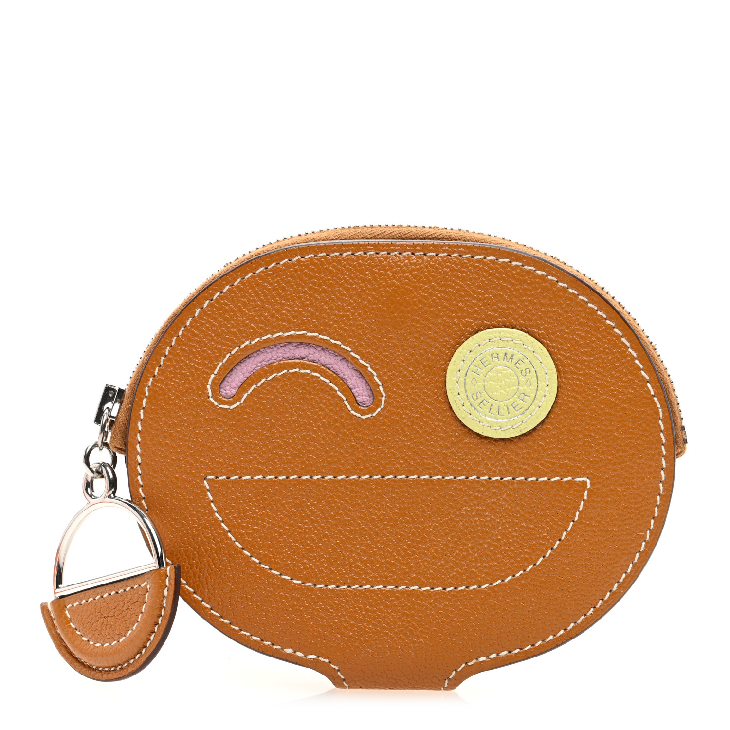 【HERMES】In-the-Loop Wink card holder HERMES Chevre Mysore In-The-Loop Wink Card Holder Quebracho