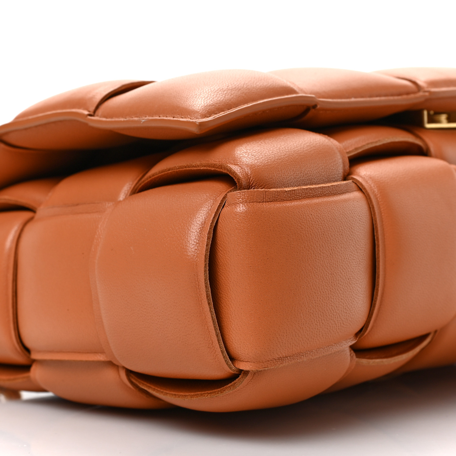 BOTTEGA VENETA Lambskin Maxi Intreccio Padded Chain Cassette