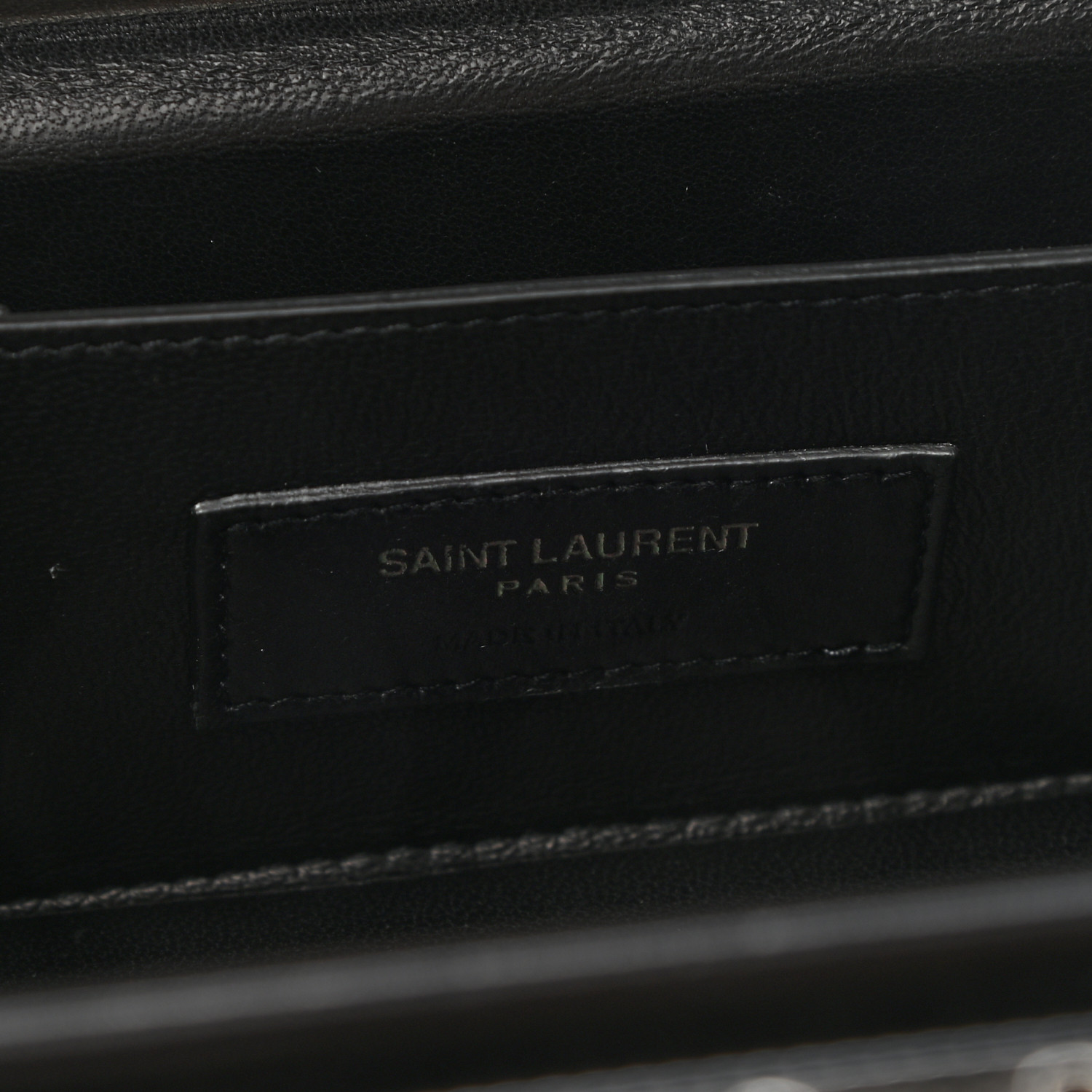 バッグ SAINT LAURENT PARIS SAINT LAURENT Patent Jerry Cube Box Clutch Black 1005418