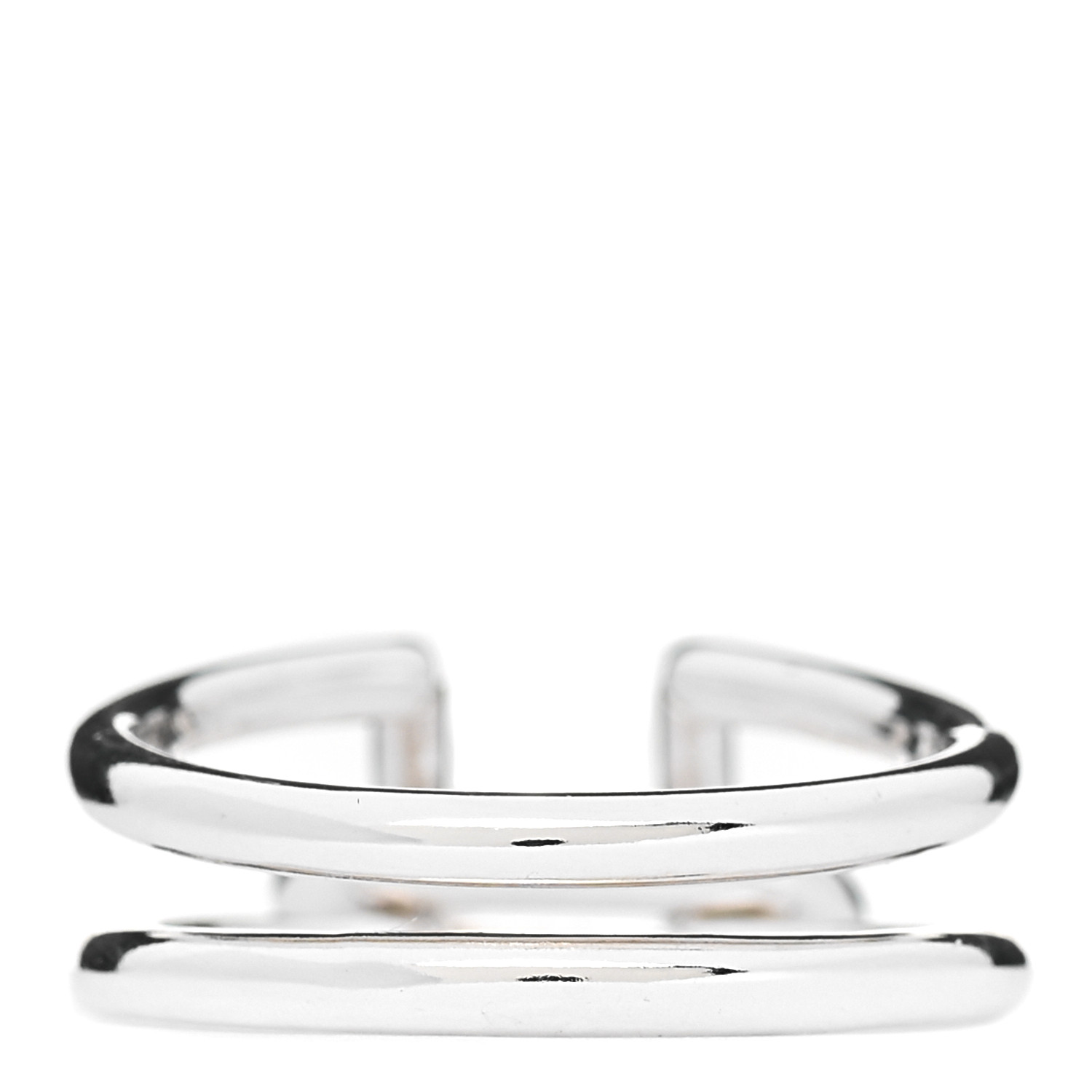 TIFFANY Sterling Silver HardWear Two-Row Ring 56 7.75 996972