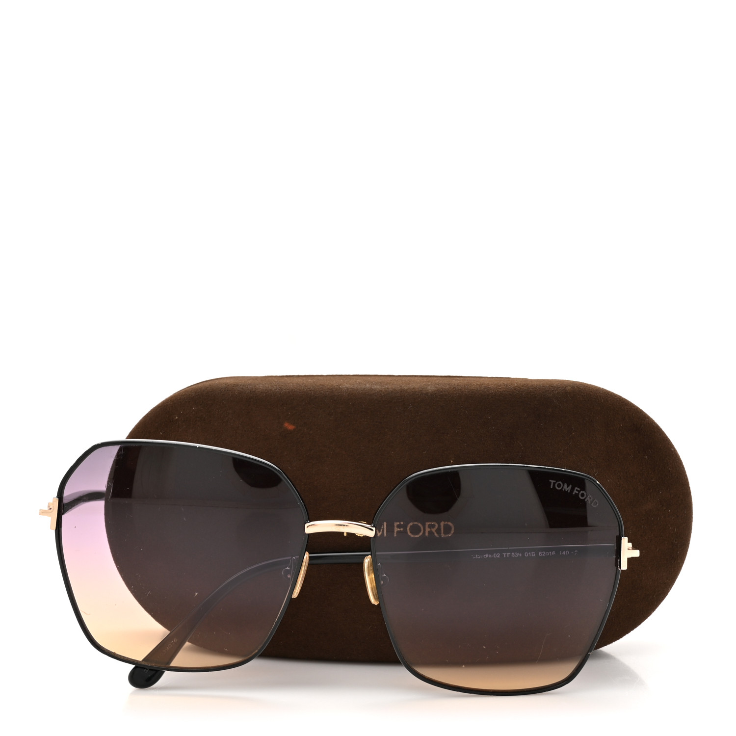 TOM FORD Claudia TF839 Sunglasses Black 1655347 | FASHIONPHILE