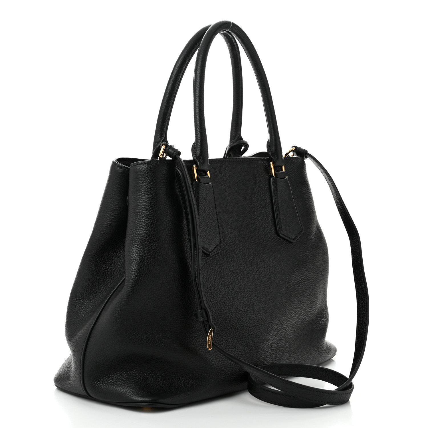 【PRADA】VITELLO PHENIX SHOULDER BAG Vitello Phenix Leather Bag – Poshbag Boutique