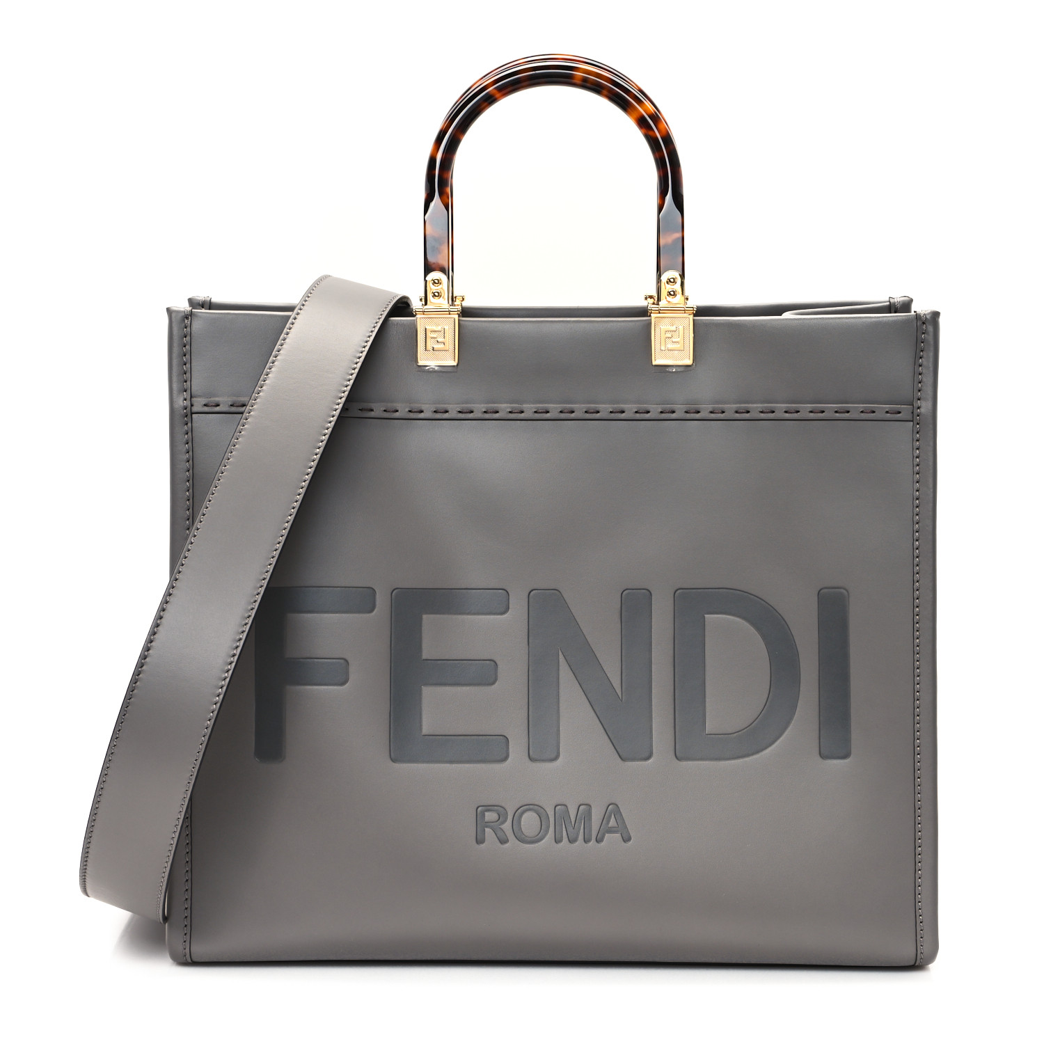 【FENDI × Marc Jacobs】＊Sunshine Medium Fendi トート＊送込 Fendi by Marc Jacobs Fendi Sunshine Medium Two-Tone Leather