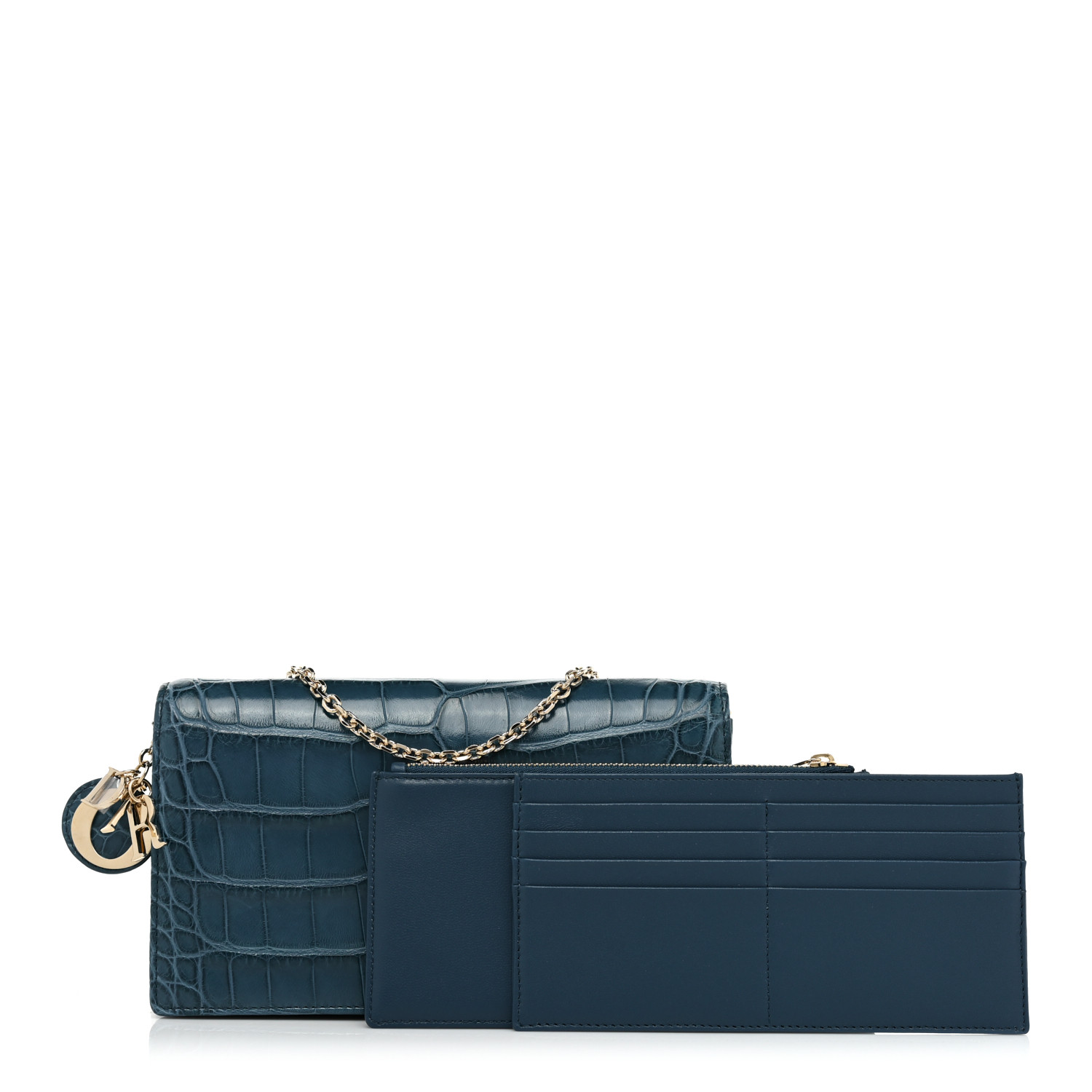 専用Christian Dior トロッター インディゴブルー ポーチ 6634 CHRISTIAN DIOR Denim Monogram Flight Trotter Cosmetic Pouch