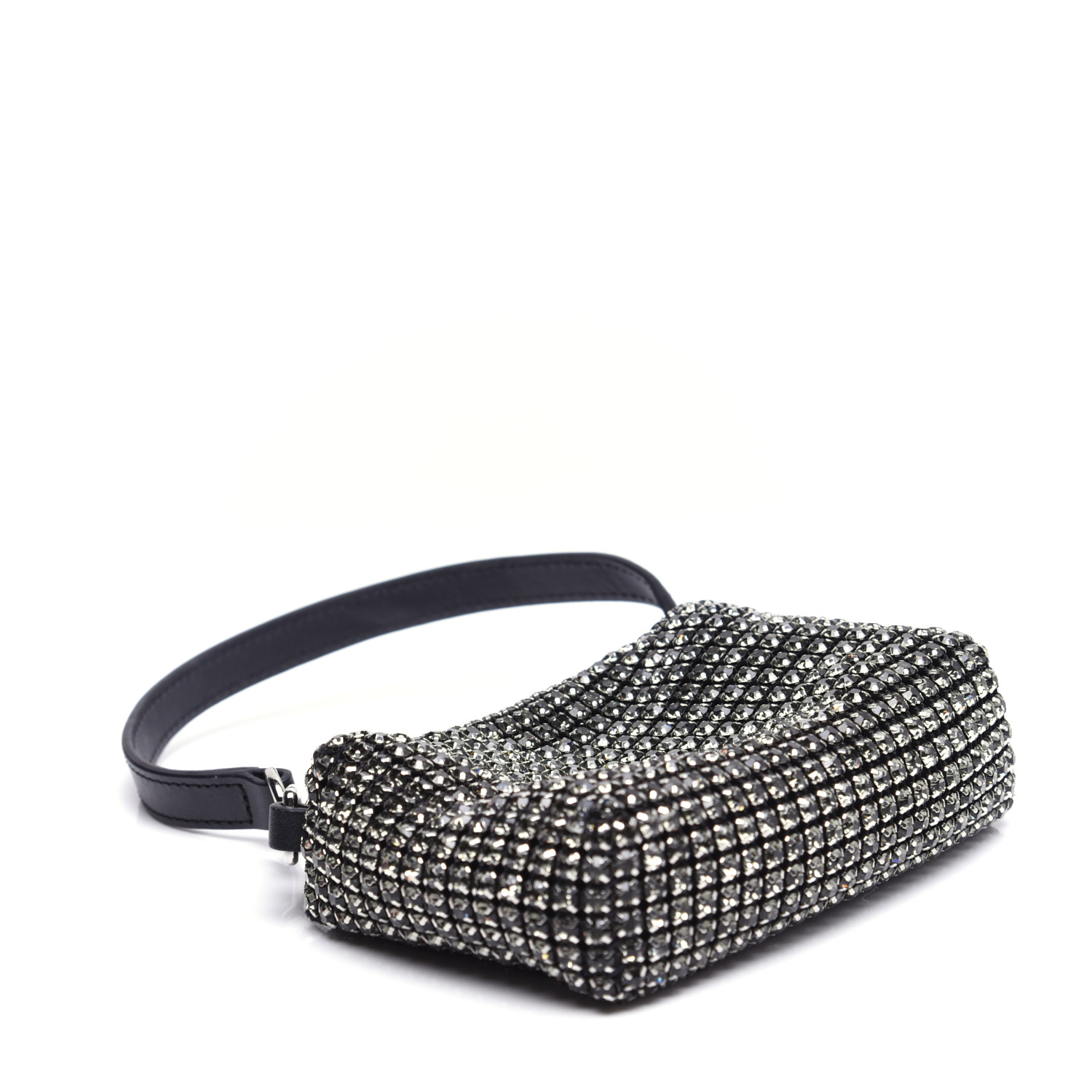 ALEXANDER WANG Mesh Crystal Rhinestone Mini Heiress Pouch