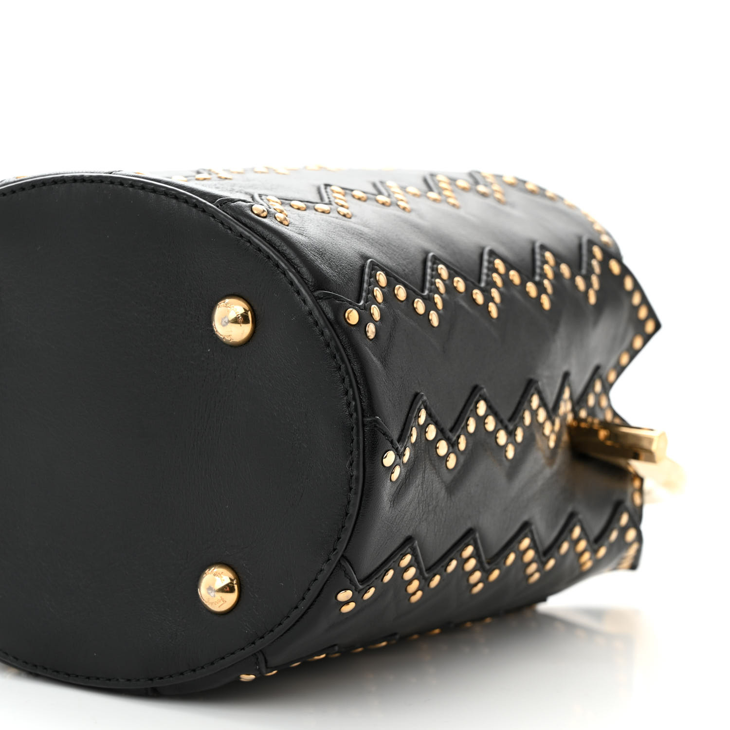 Sahara　Salvatore Ferragamo bag SALVATORE FERRAGAMO X SARA BATTAGLIA Calfskin Studded Zig