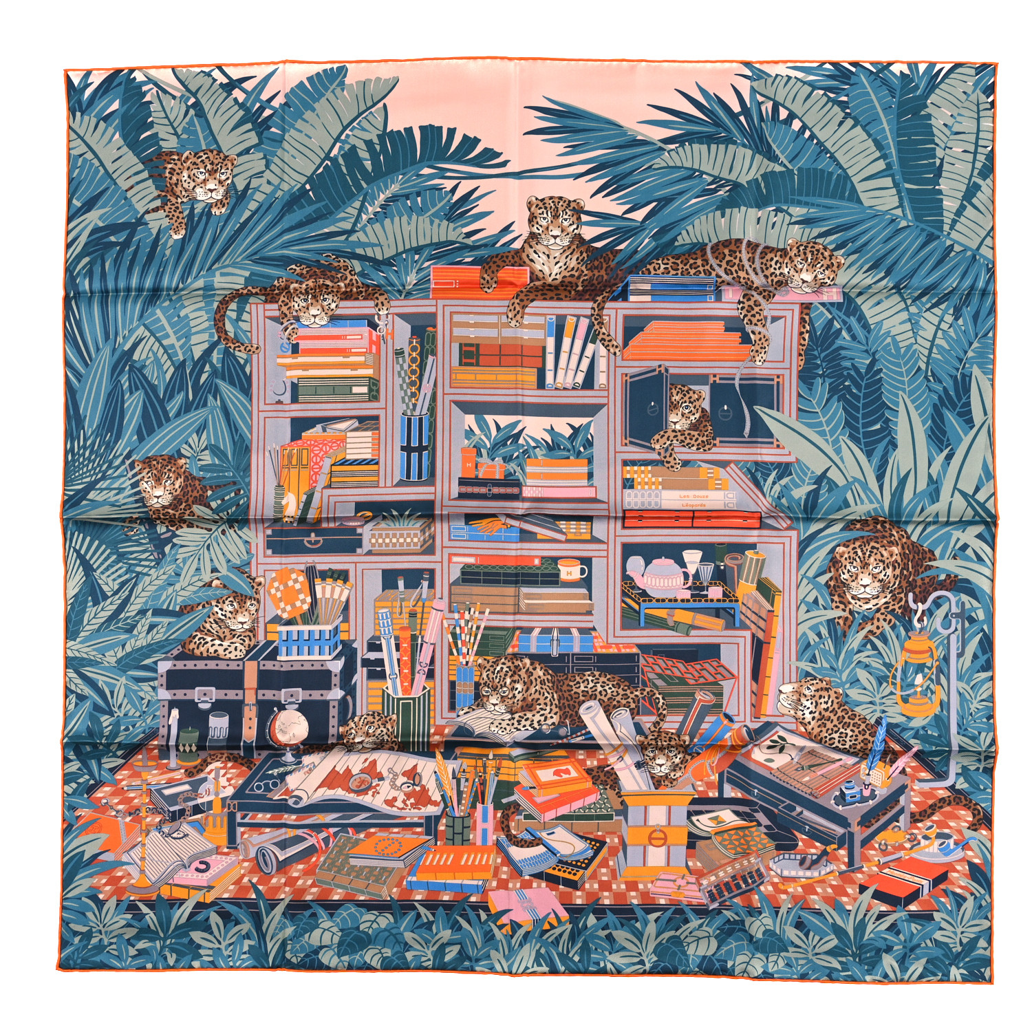 【美しい】HERMES Carre 90 double-face Les Douze Leopards Les Douze Leopards double face scarf 90 | Hermès Australia