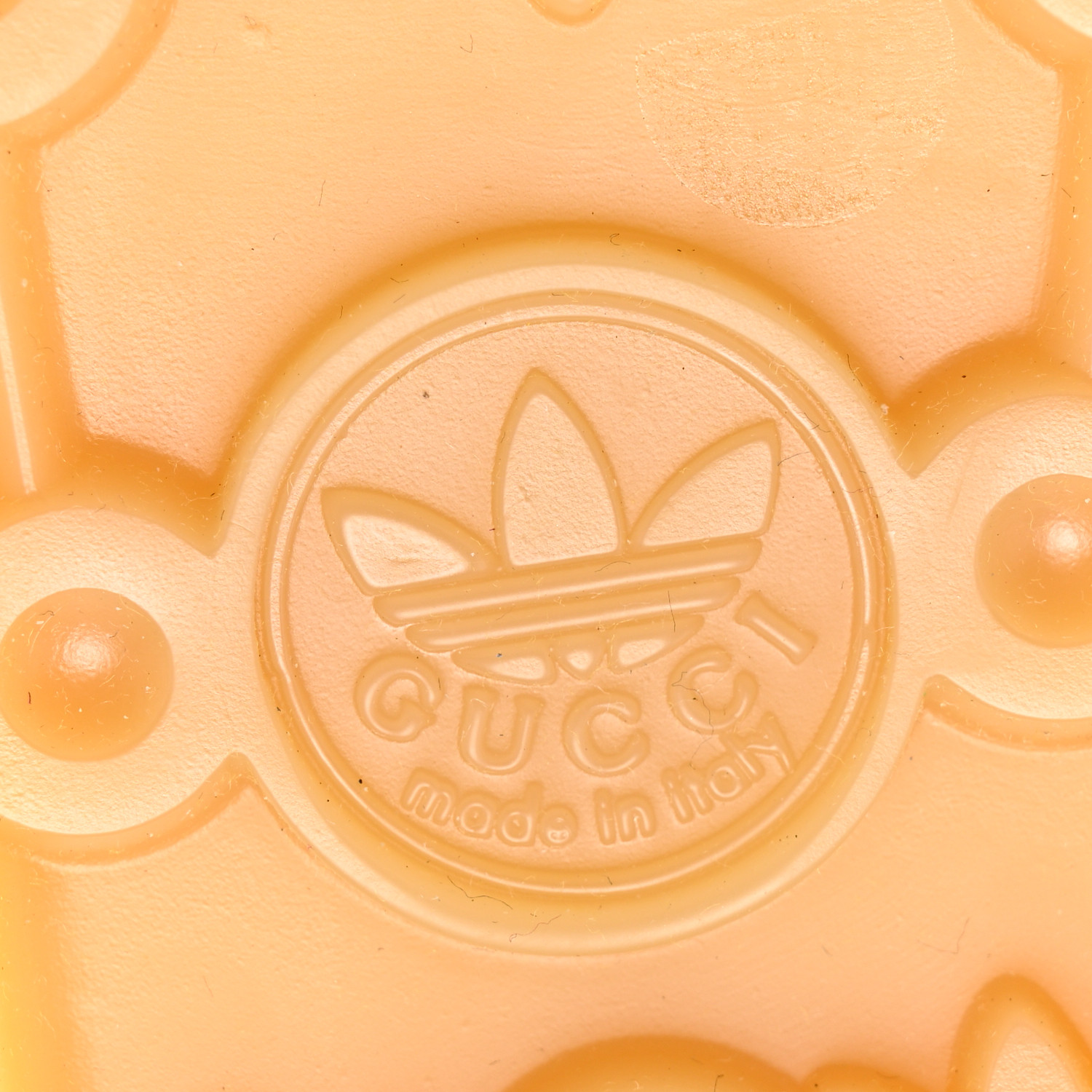 GUCCI X ADIDAS Velvet Crocodile Embossed Gazelle Wedge