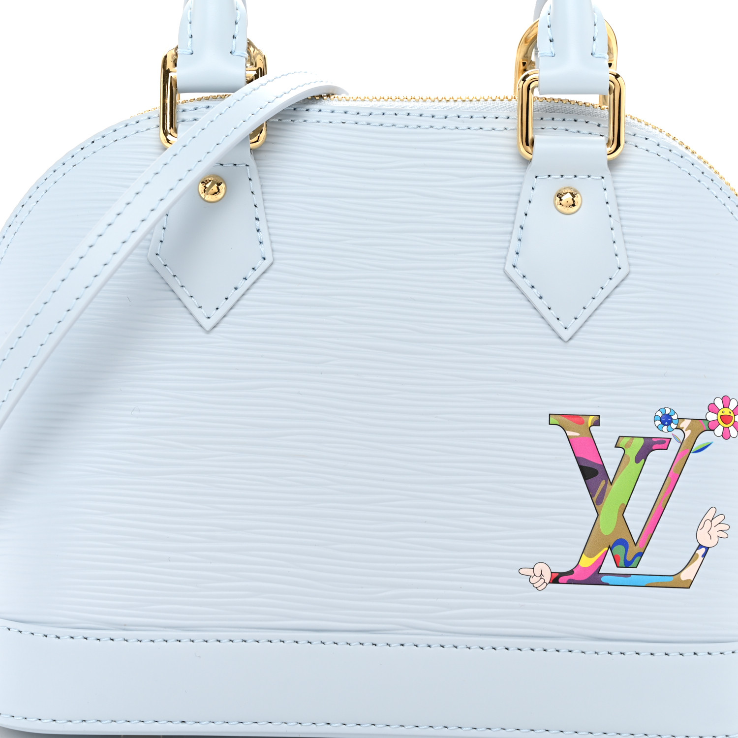 LOUIS VUITTON LV x TM Epi Alma BB Washed Blue 1564385