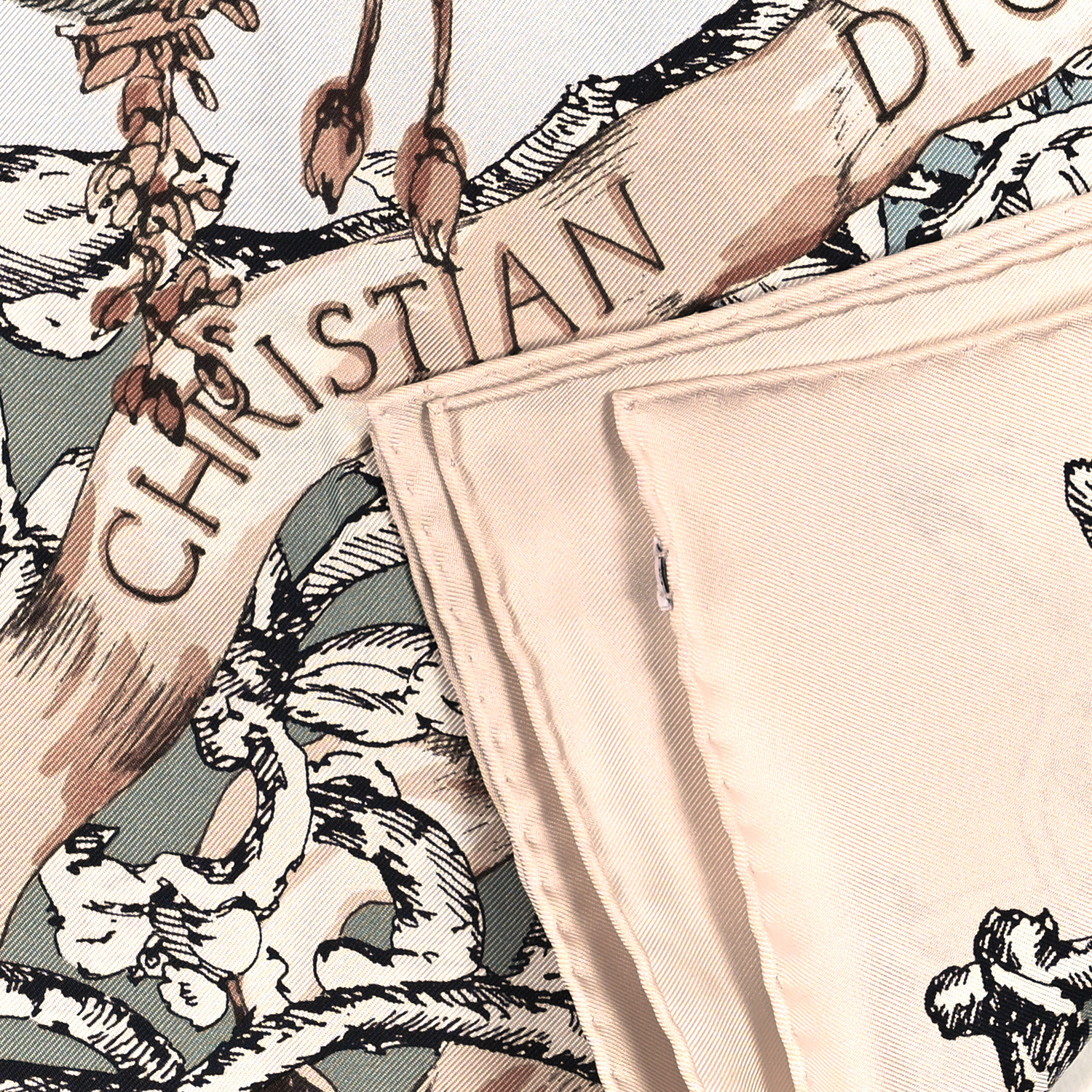 CHRISTIAN DIOR Silk La Force Scarf Multicolor 1560559