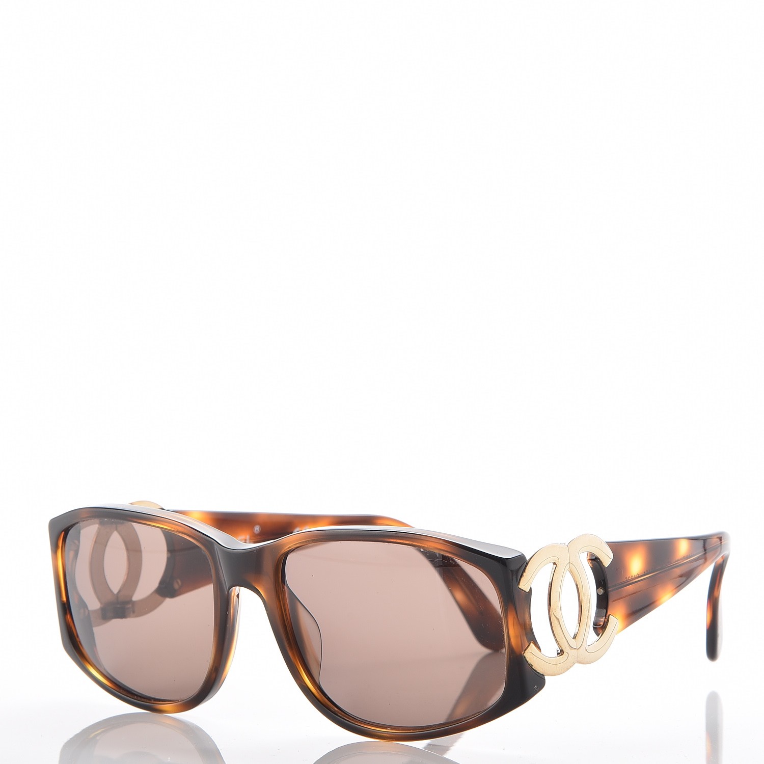 CHANEL CC Logo Sunglasses 02461 Tortoise 253296