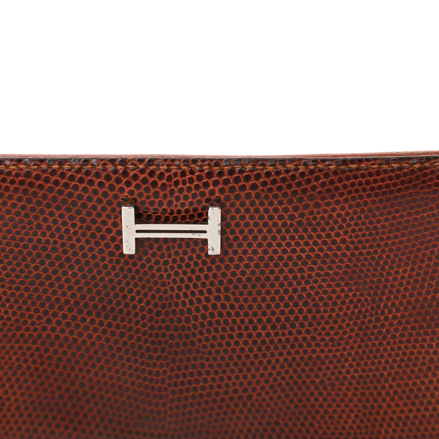 小物 HERMES BEARN LEZARD HERMES Lizard Bearn Wallet Etrusque 1116943 | FASHIONPHILE
