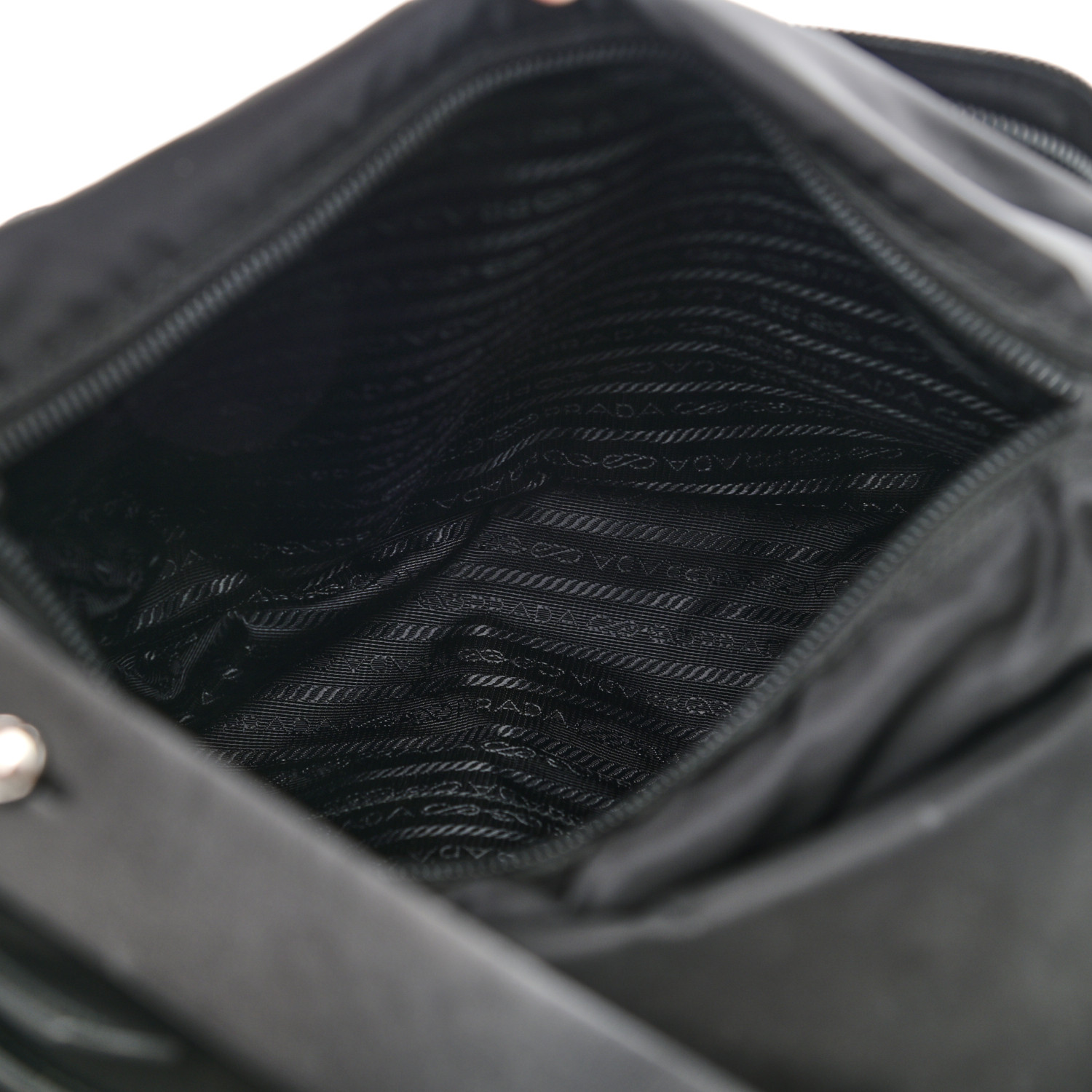 PRADAバッグ Prada - Black Embossed Logo Leather Camera Bag | Mitchell Stores