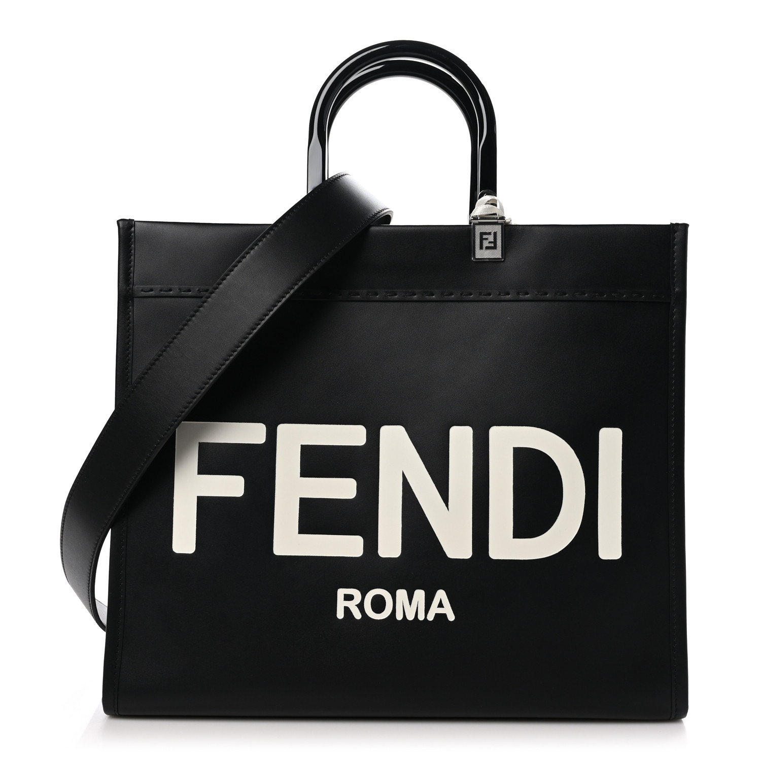 ☆FENDI☆ X-Tote Mediuml トート WHITE RICE×NERO♪ 8BH374AJQY_F1LAF-2_a7a81bf8-