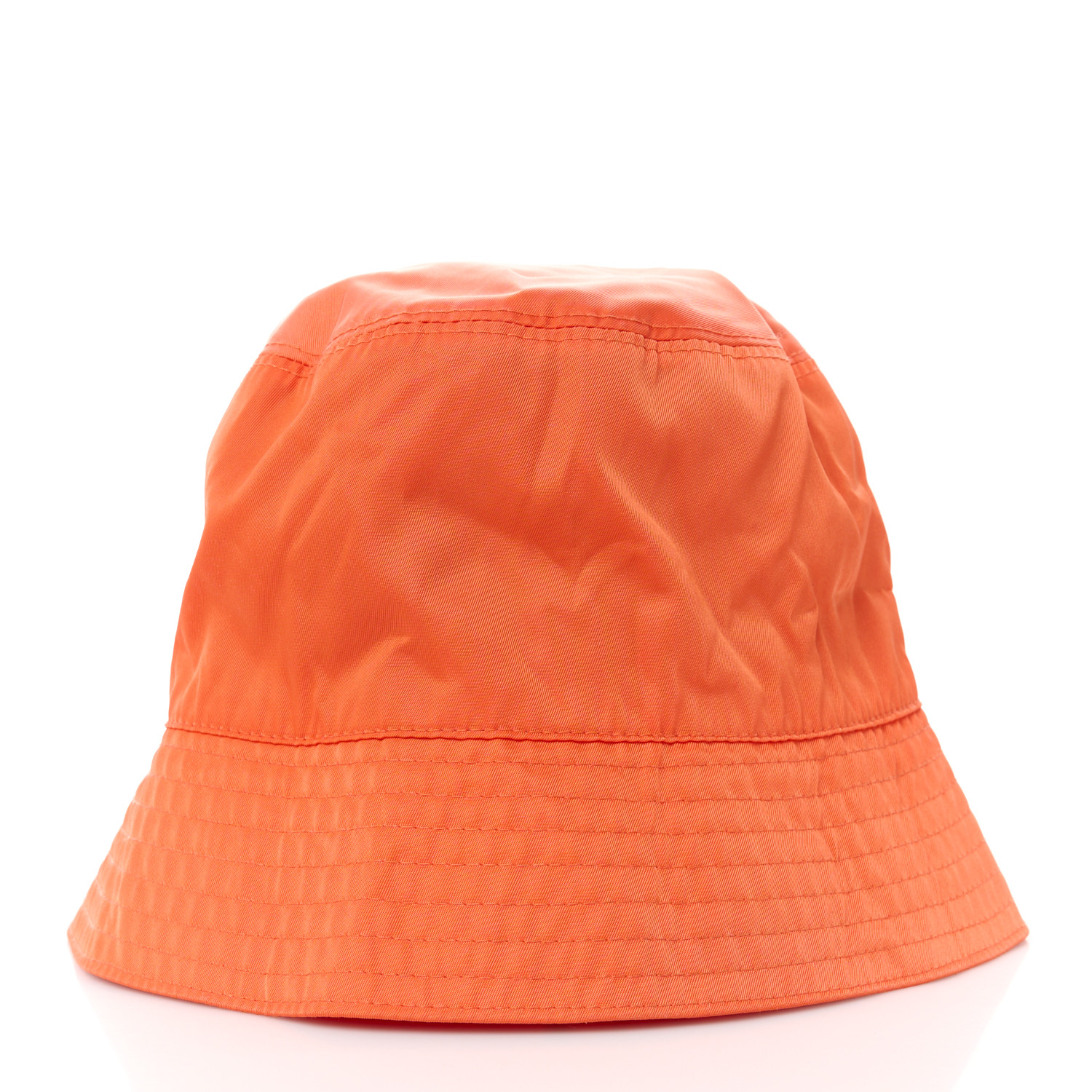 PRADA Re-Nylon Metal Triangle Logo Womens Bucket Hat XL