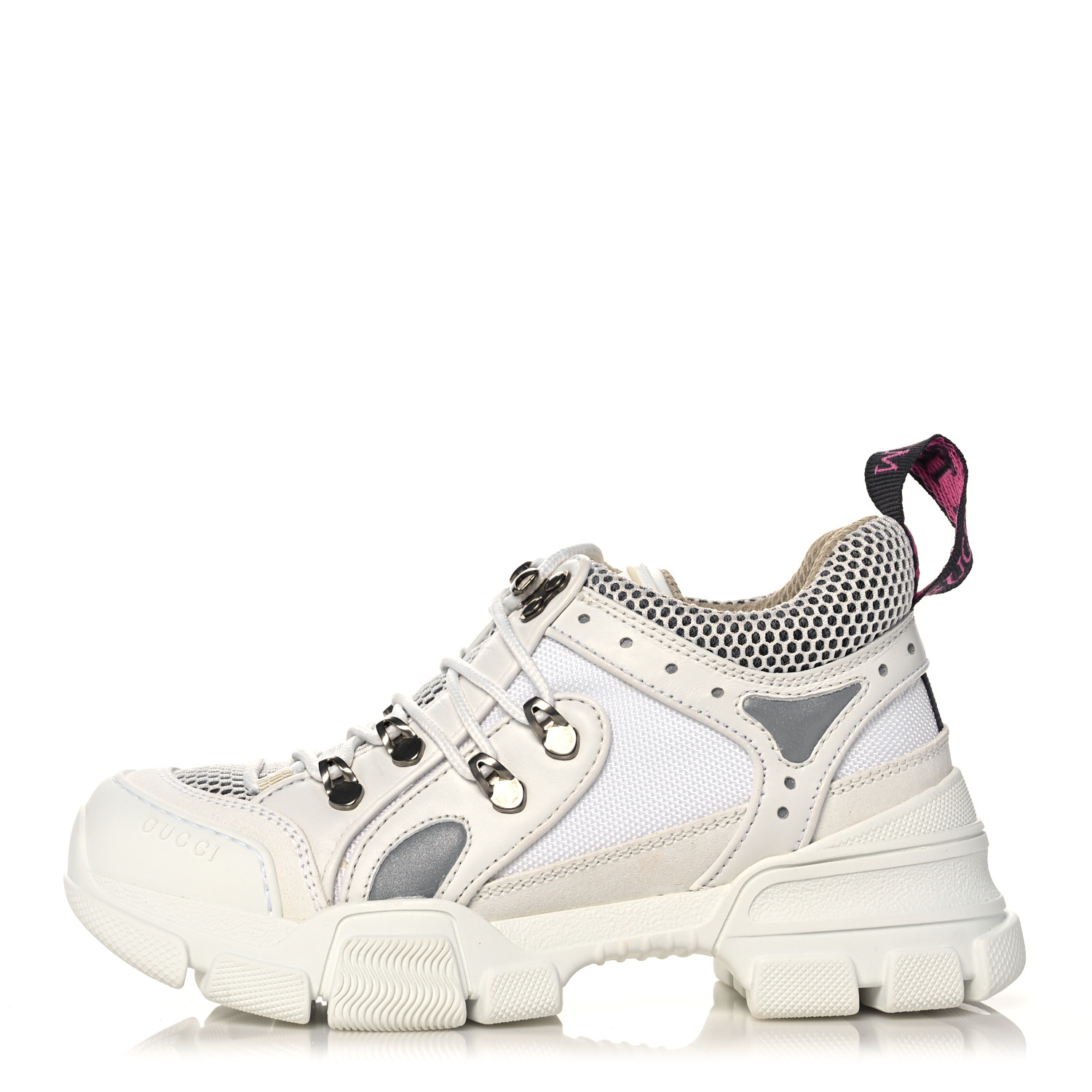 かっこいい【GUCCI】ユニセックス GUCCI X SEGA Mesh Calfskin Suede Womens Flashtrek Sneakers