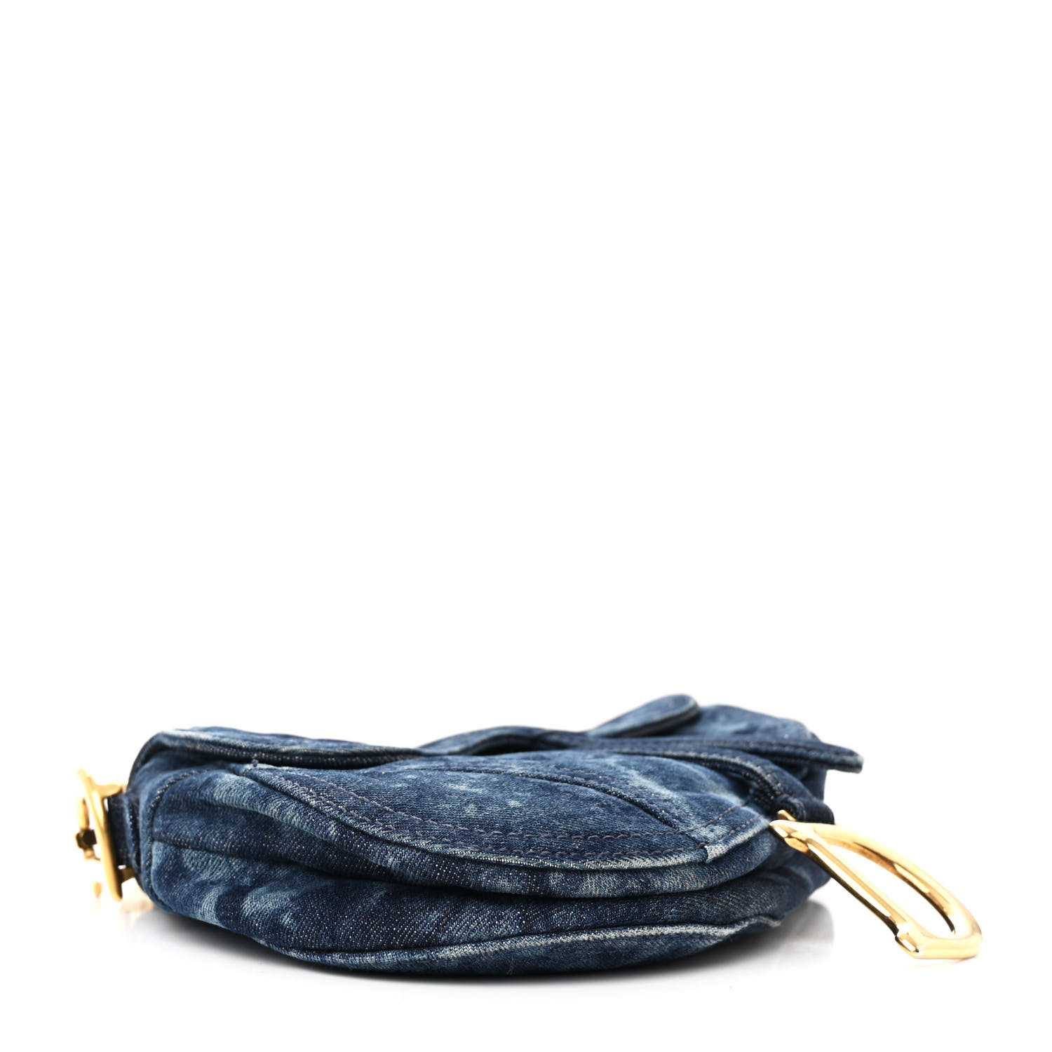 Diorバック CHRISTIAN DIOR Denim Tie Dye Saddle Bag Blue 1643018