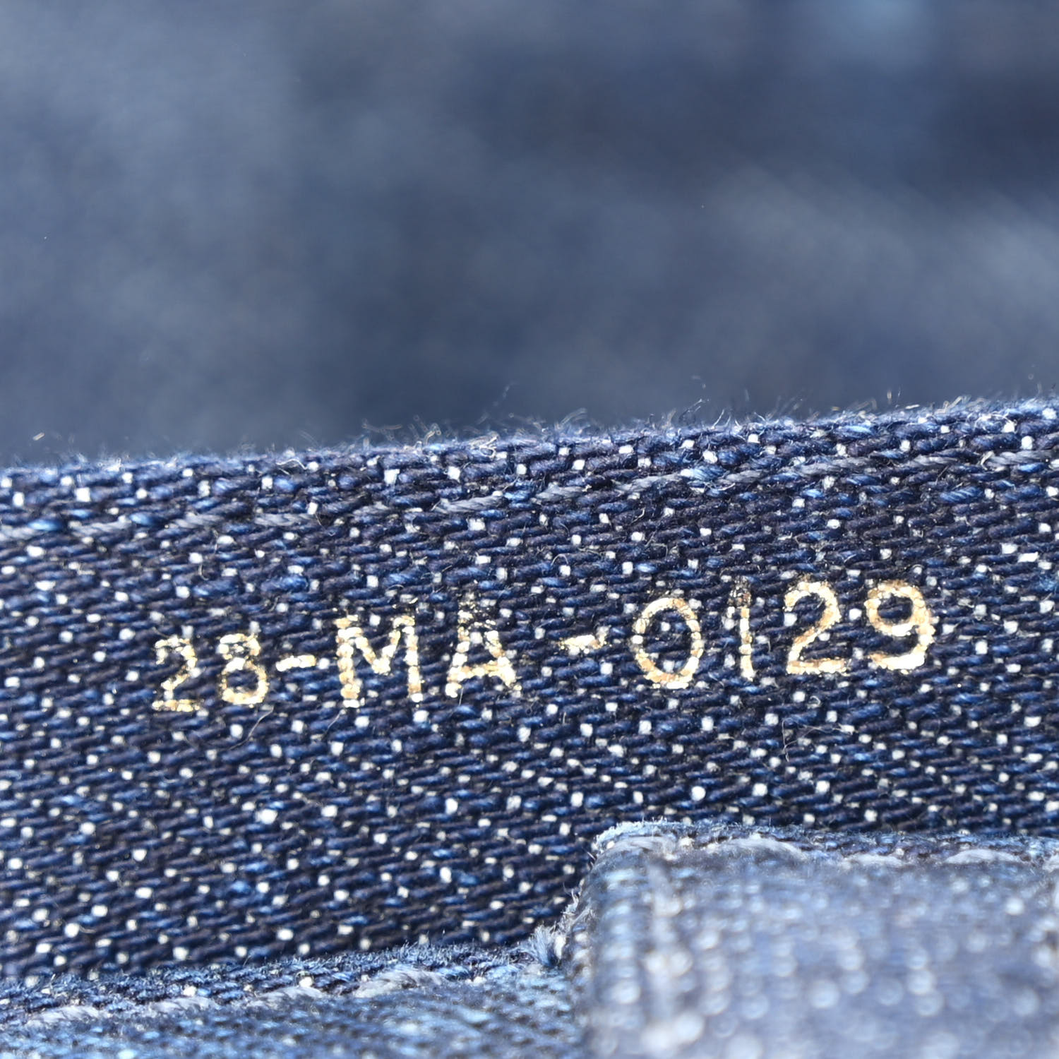 CHRISTIAN DIOR Denim Tie Dye Saddle Bag Blue 1643018